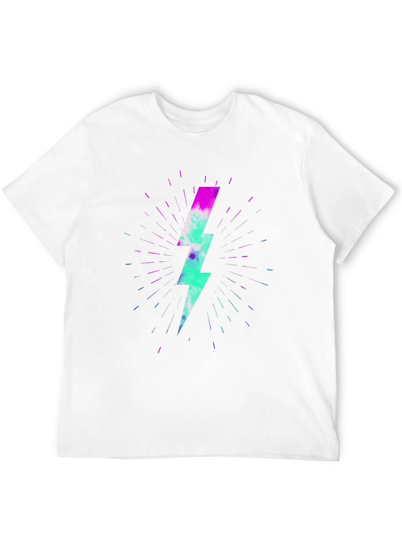 Lightning Bolt Graphic Black T-Shirt