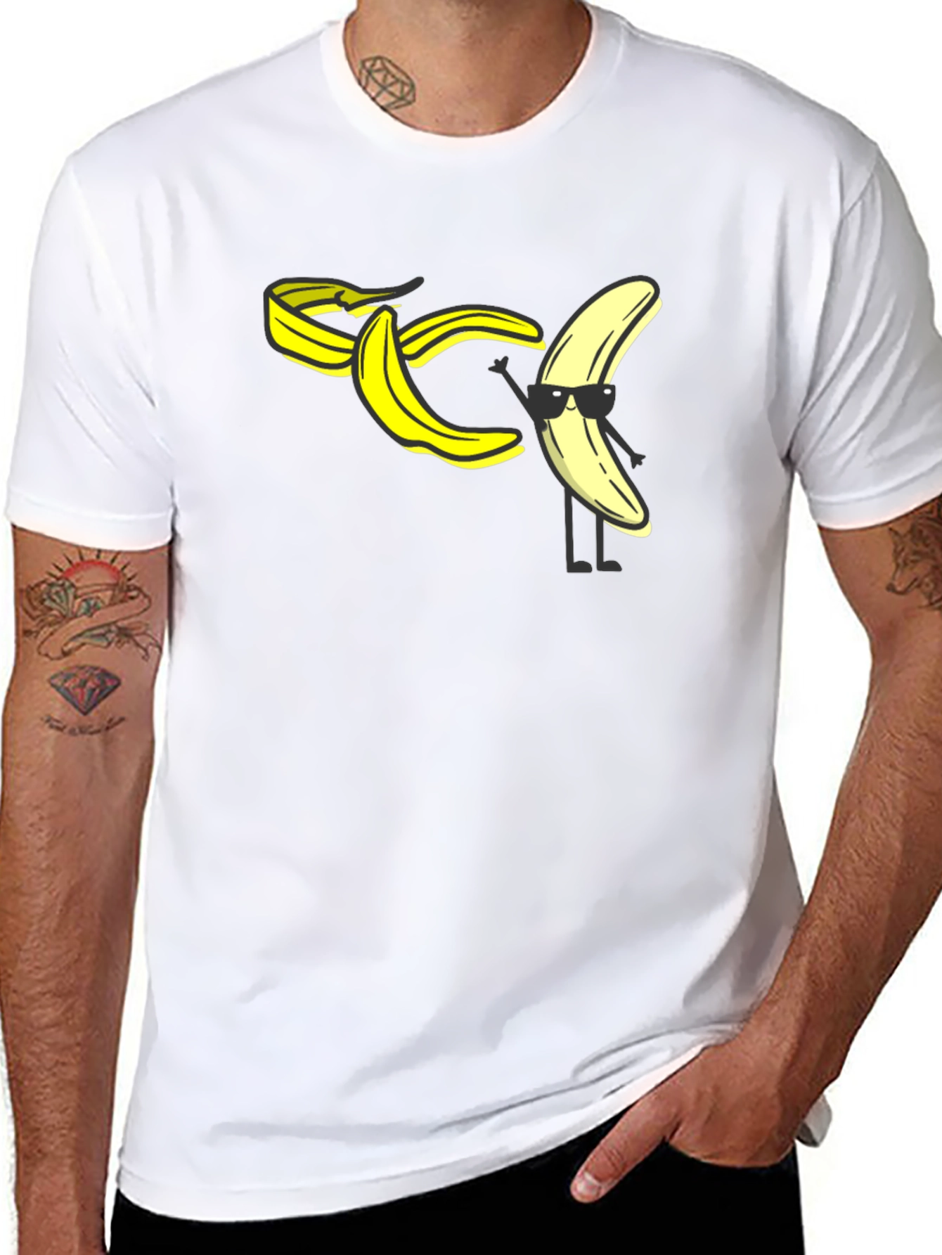 Cool Banana Peel T-Shirt - Black