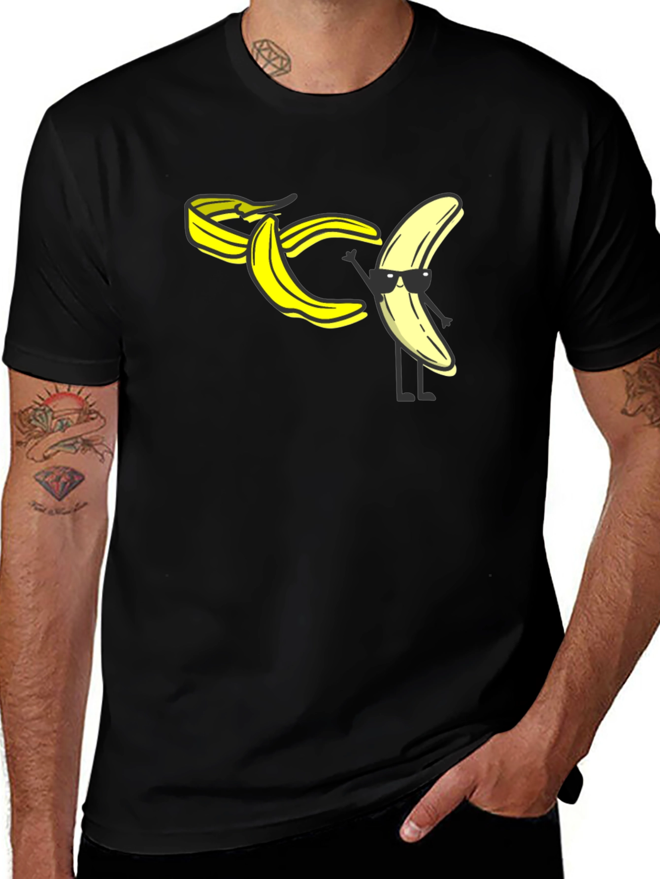 Cool Banana Peel T-Shirt - Black
