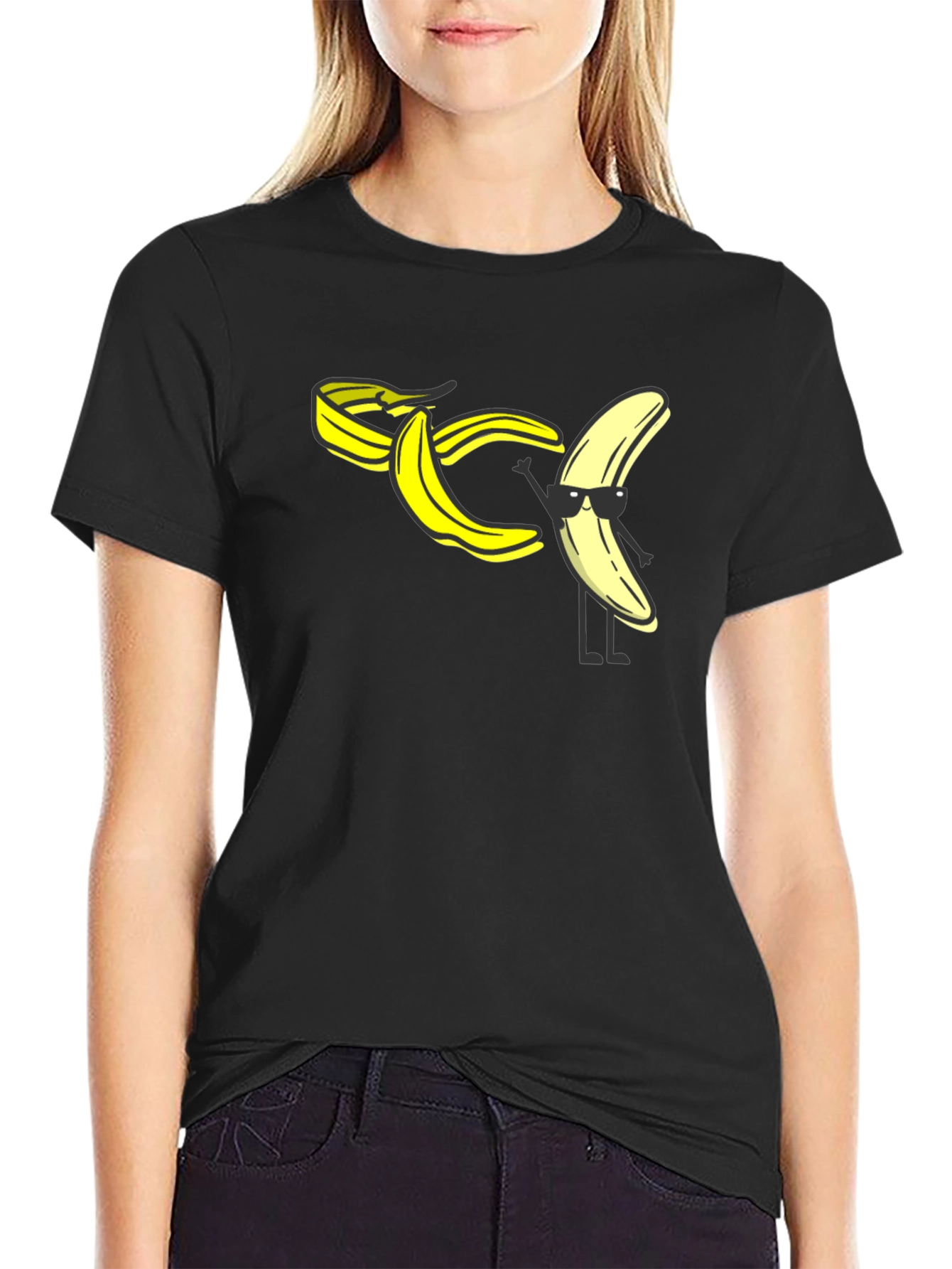 Cool Banana Peel T-Shirt - Black