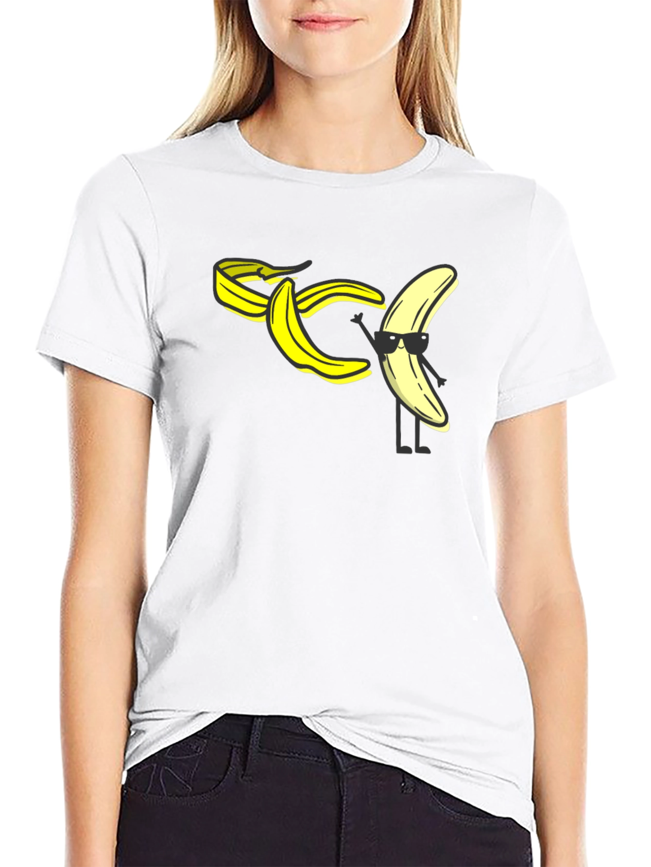 Cool Banana Peel T-Shirt - Black