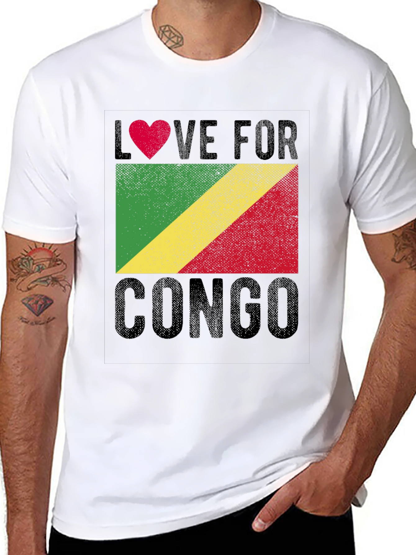 Love for Congo Flag T-Shirt