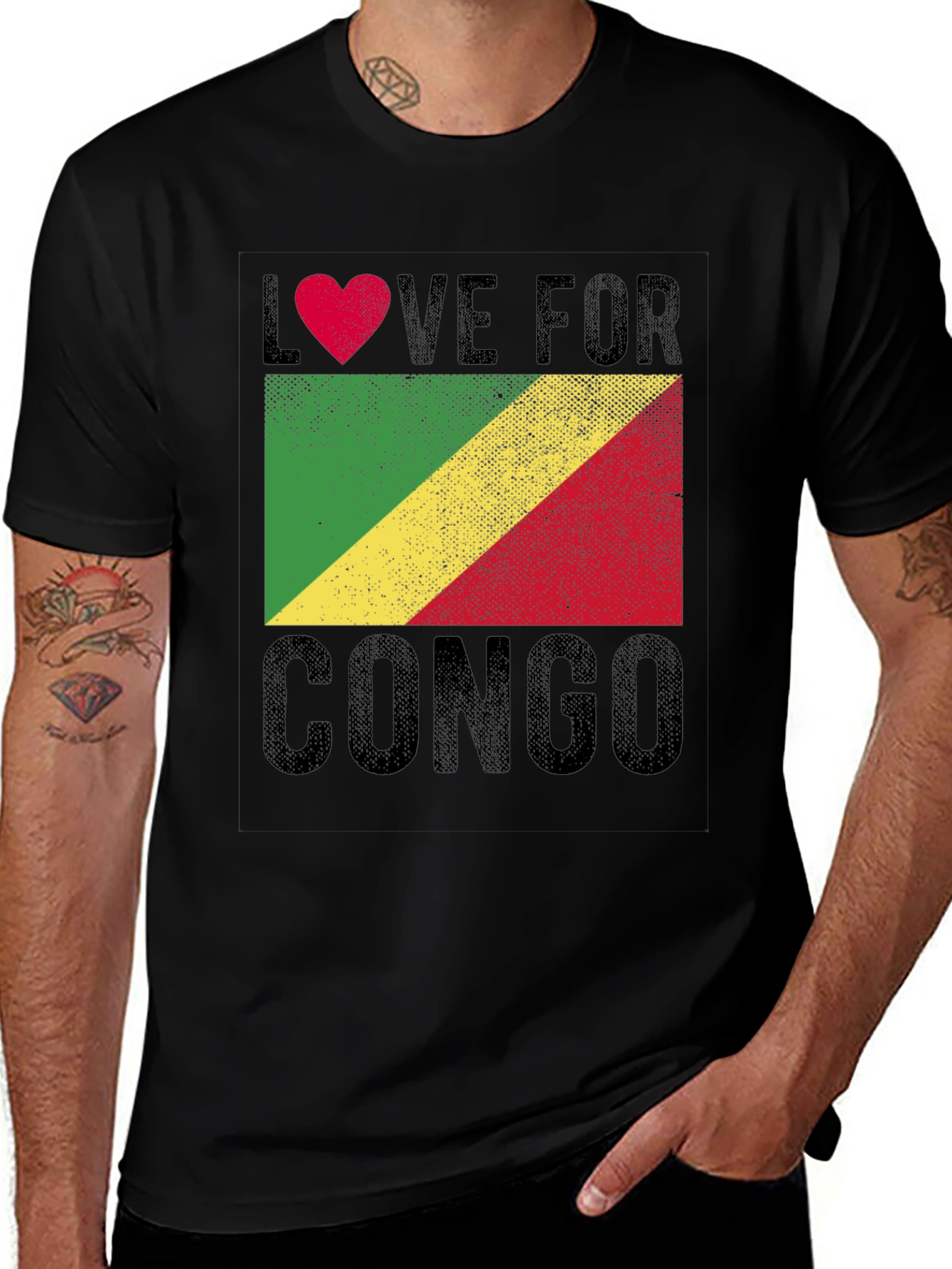 Love for Congo Flag T-Shirt