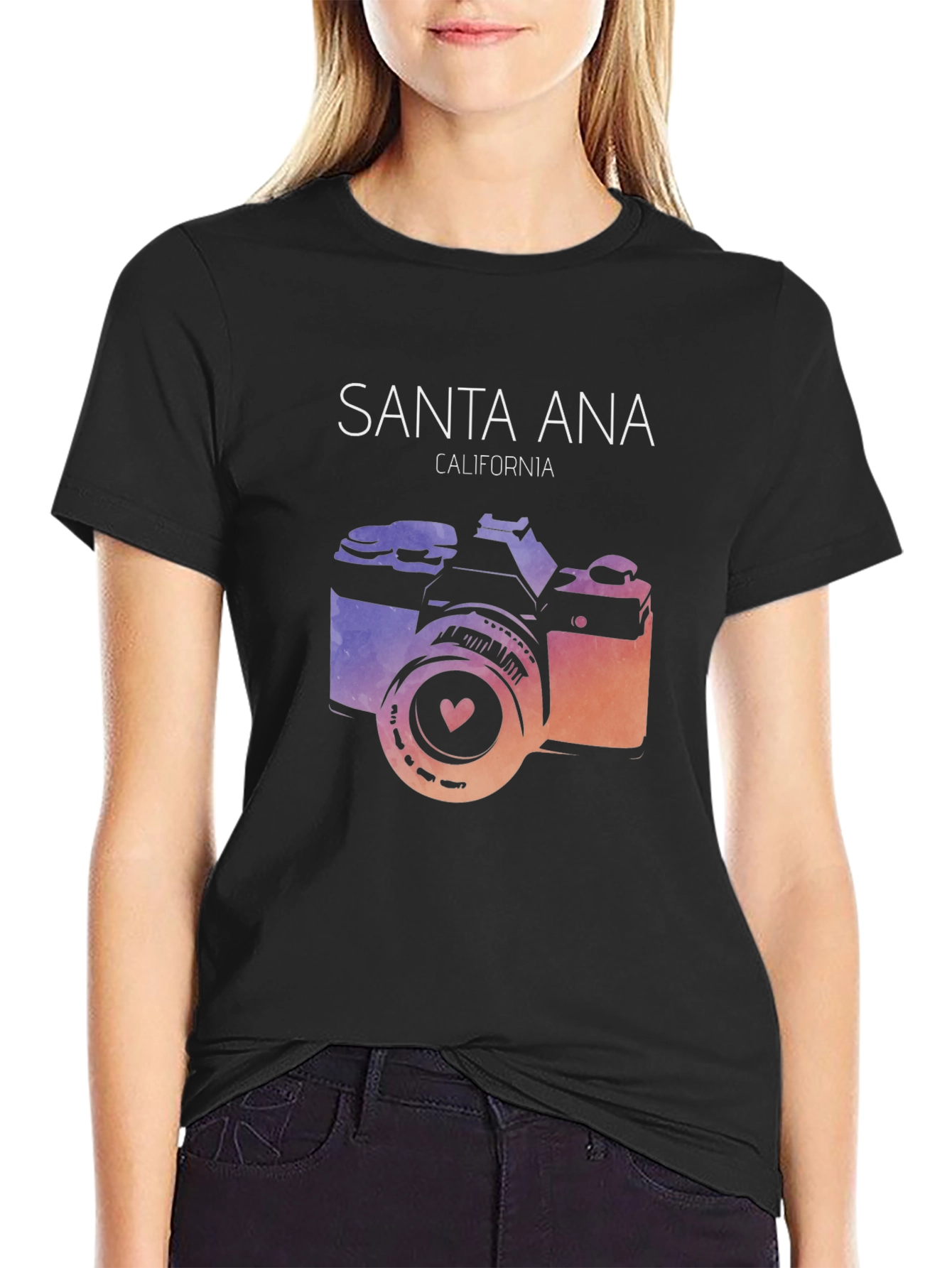 Santa Ana California Camera Graphic Tee