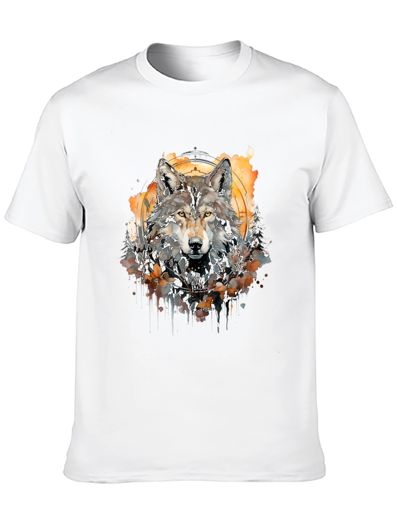 Wolf Art T-Shirt - Black Graphic Tee