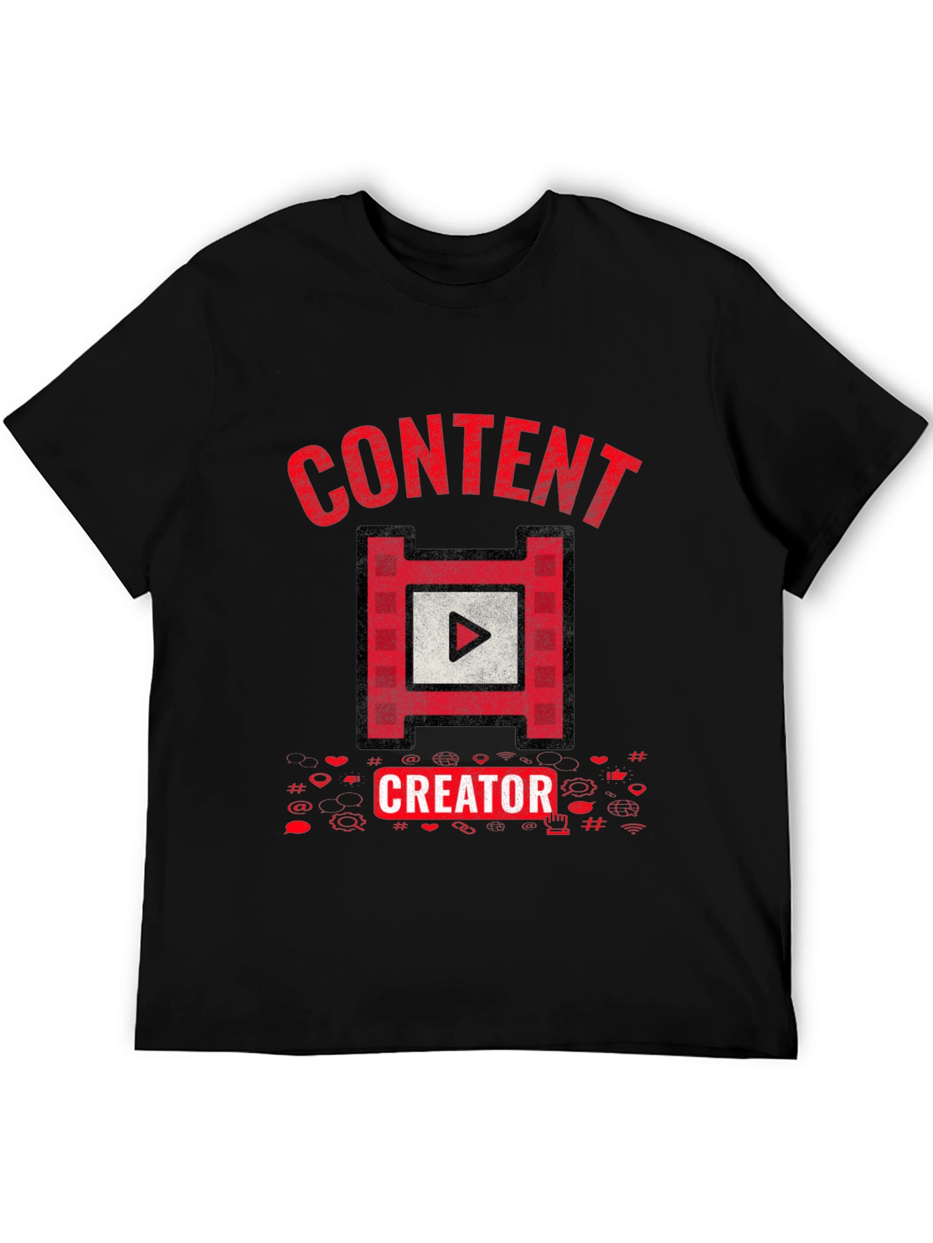Content Creator Graphic Tee - Black