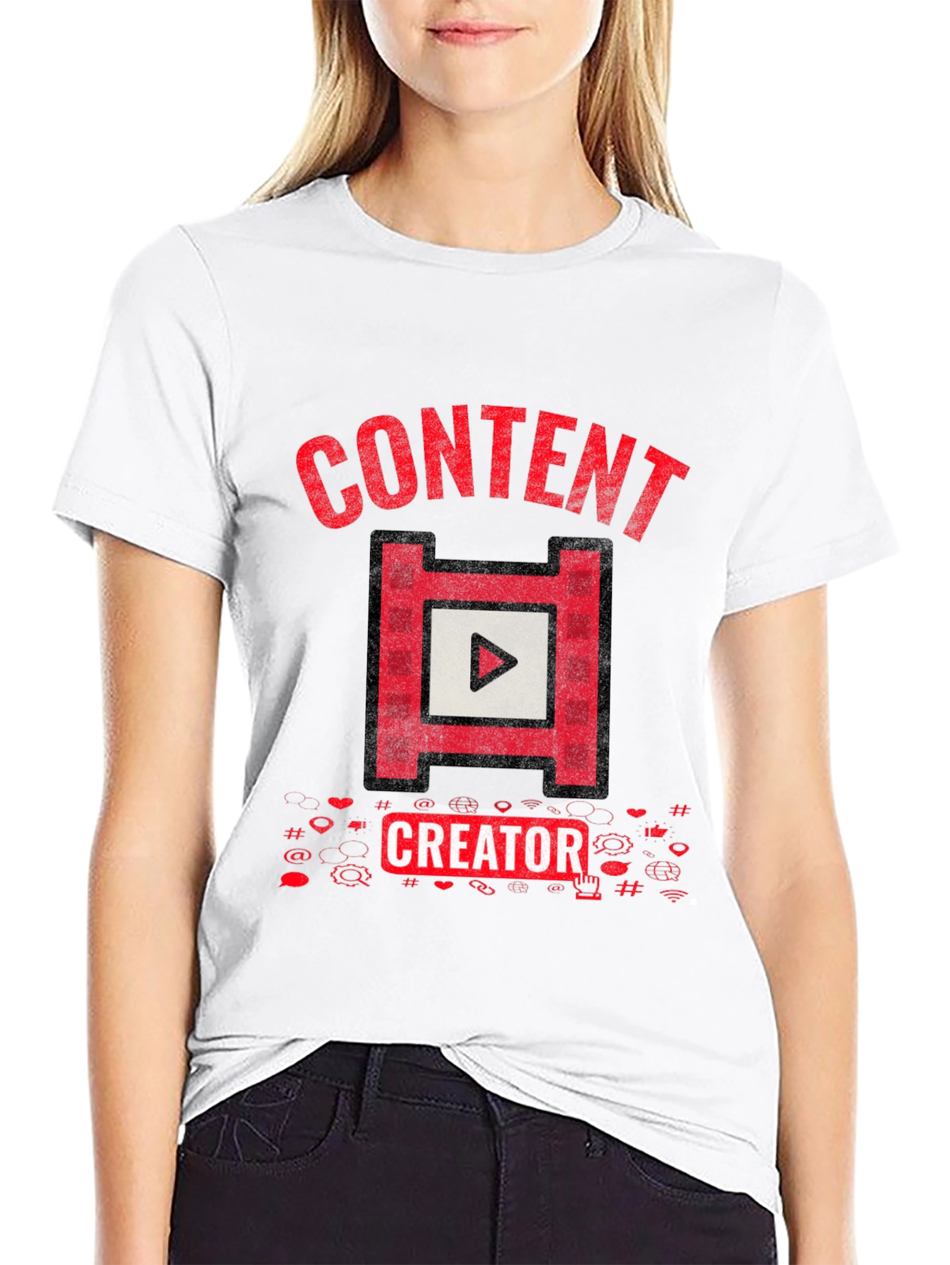 Content Creator Graphic Tee - Black