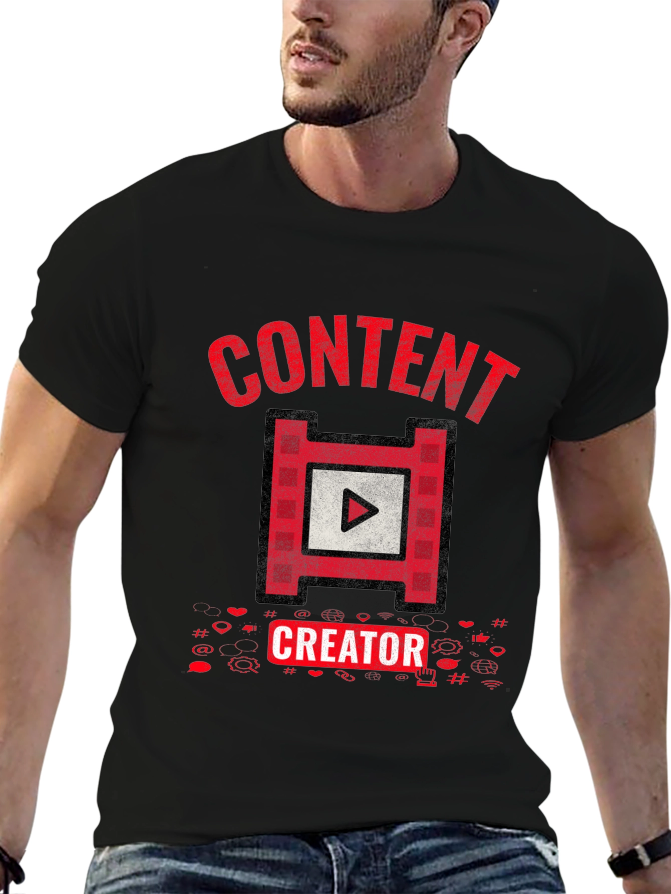 Content Creator Graphic Tee - Black