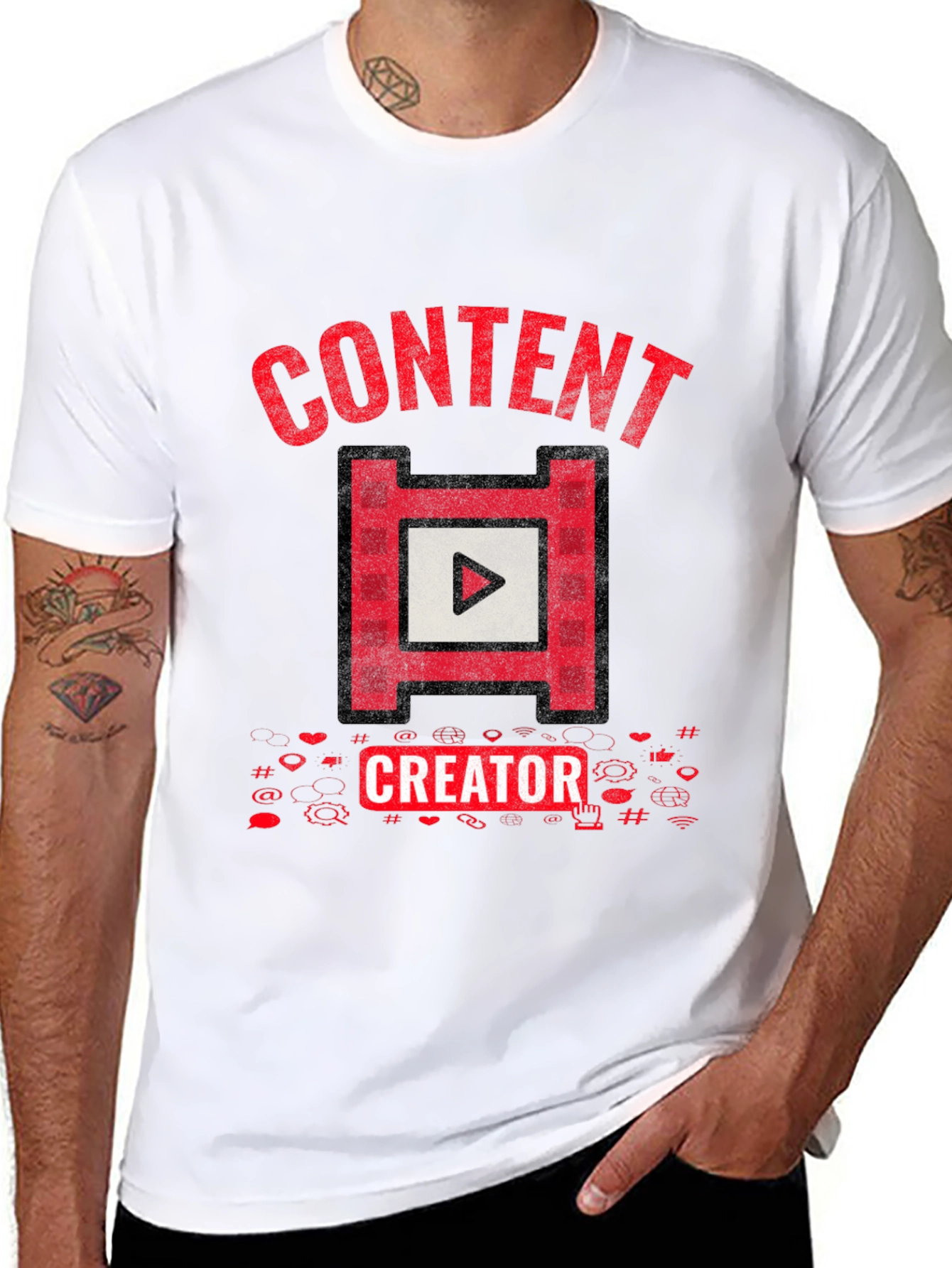 Content Creator Graphic Tee - Black