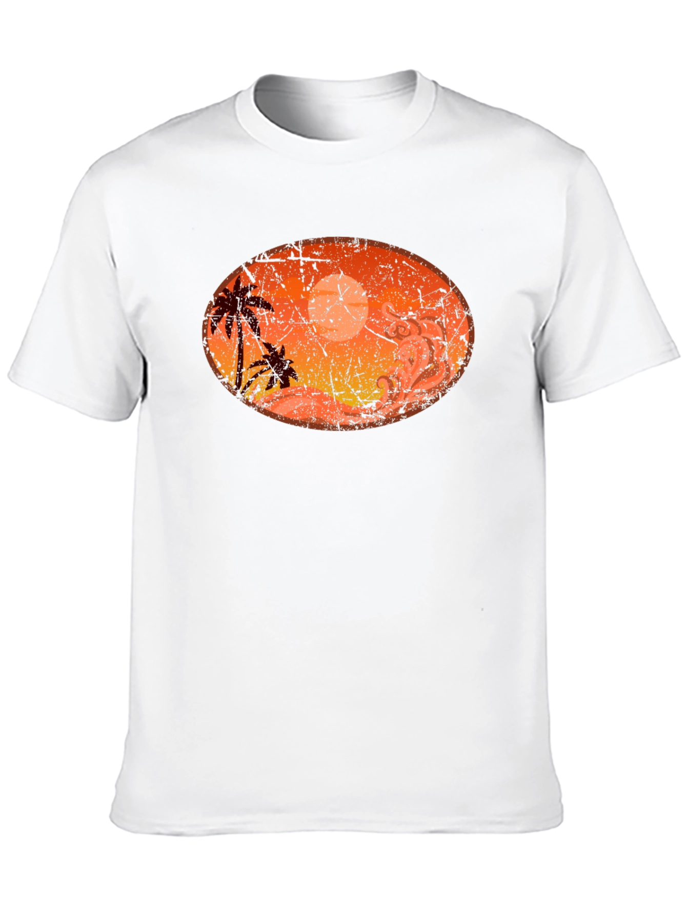 Sunset Palm Tree Graphic T-Shirt
