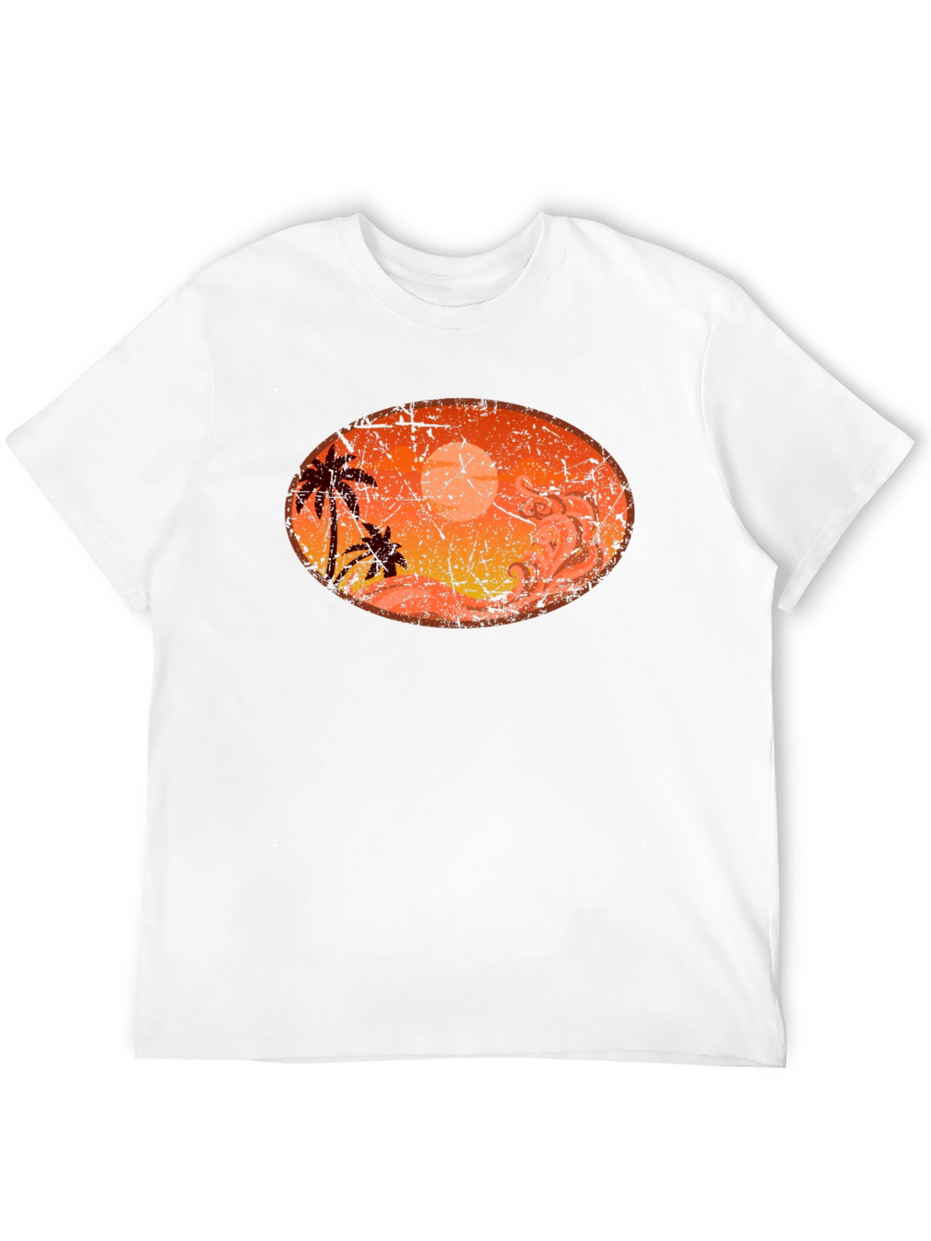 Sunset Palm Tree Graphic T-Shirt