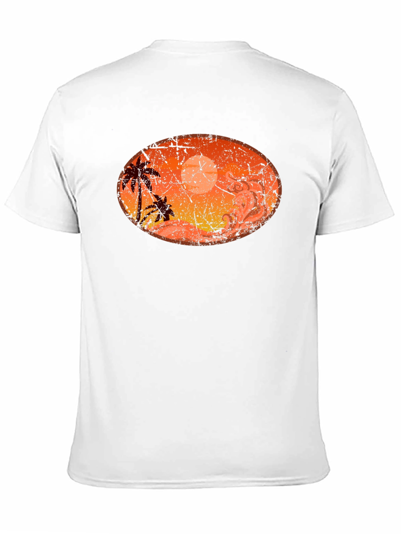 Sunset Palm Tree Graphic T-Shirt