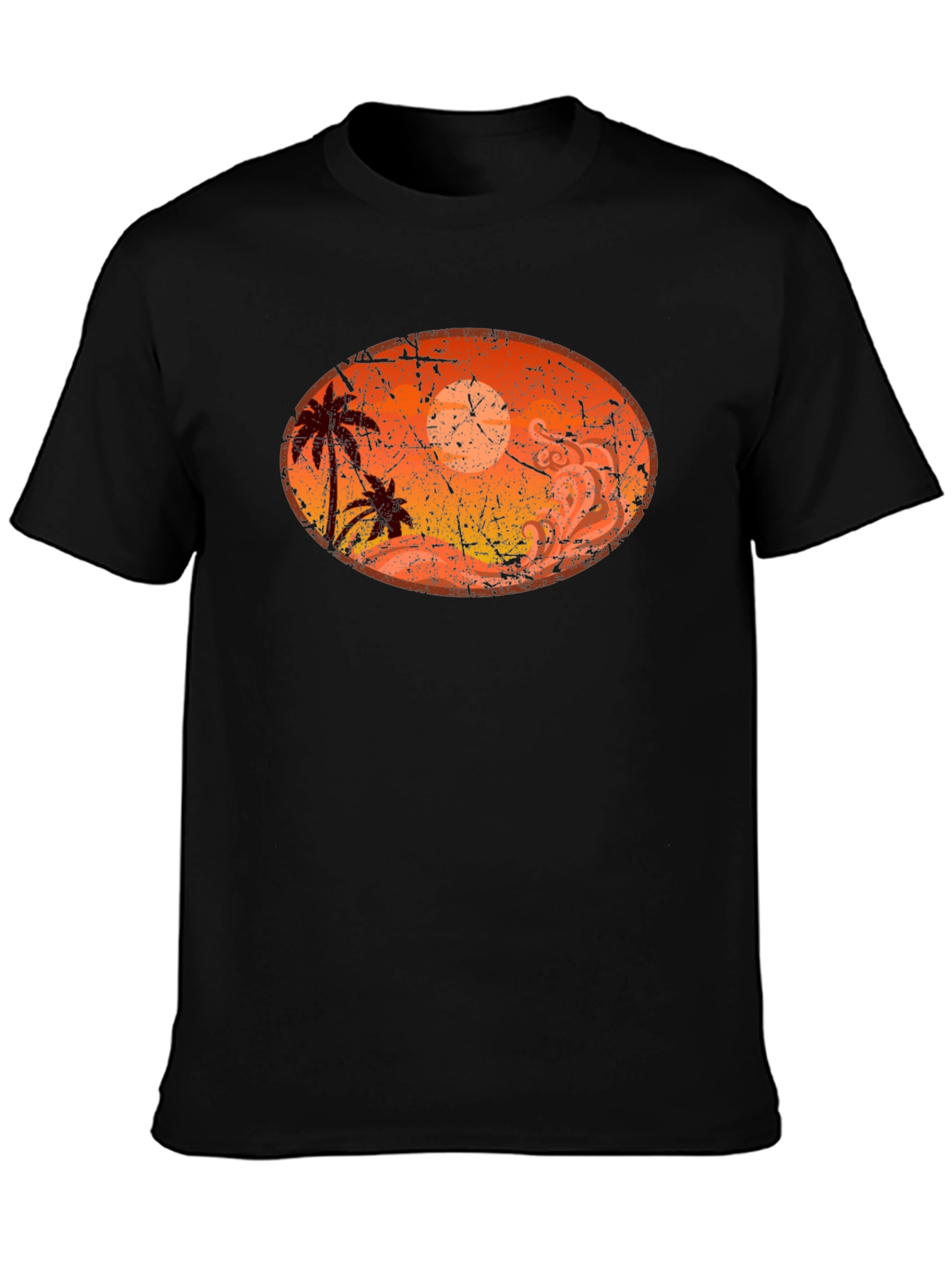 Sunset Palm Tree Graphic T-Shirt