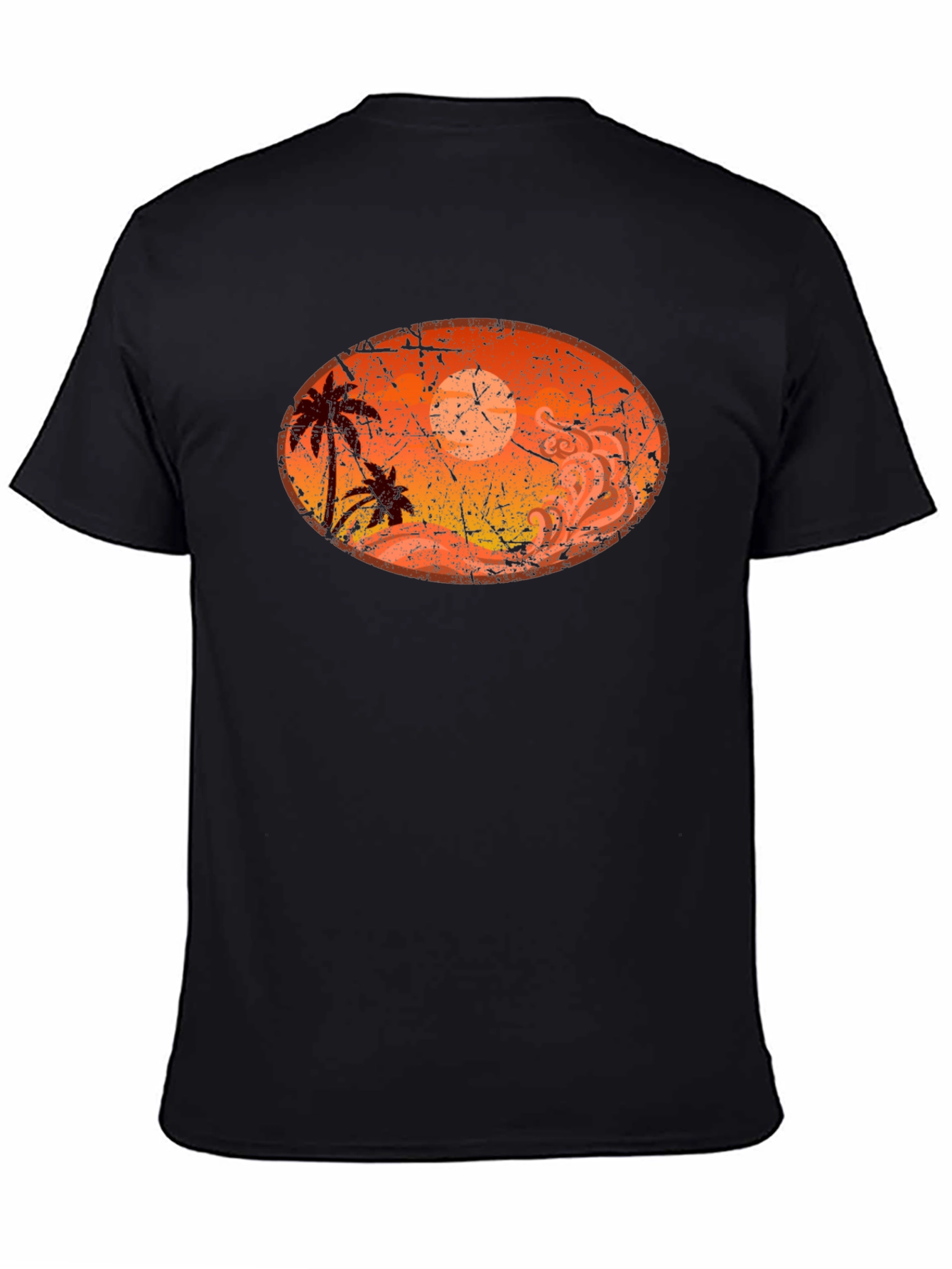Sunset Palm Tree Graphic T-Shirt