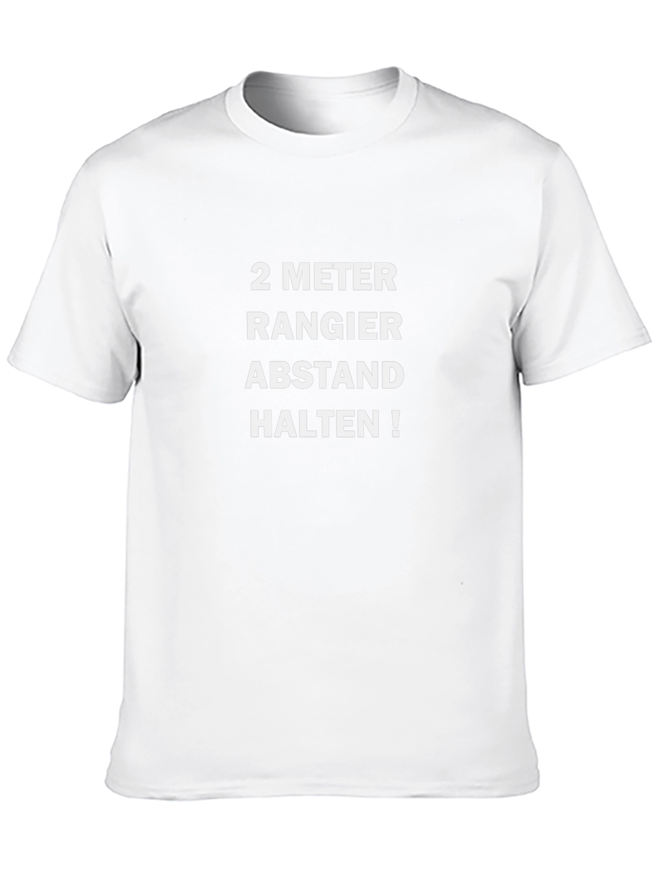 Social Distancing T-Shirt - German - 2 Meter