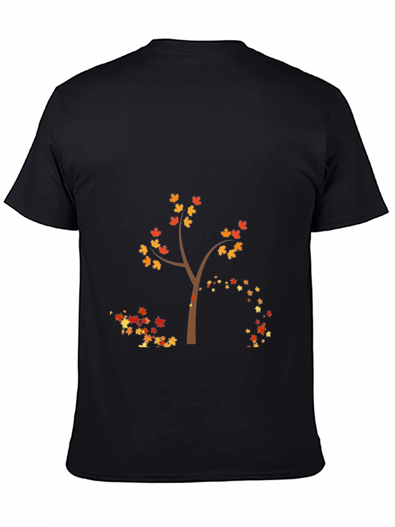 Autumn Tree Graphic Tee - Black