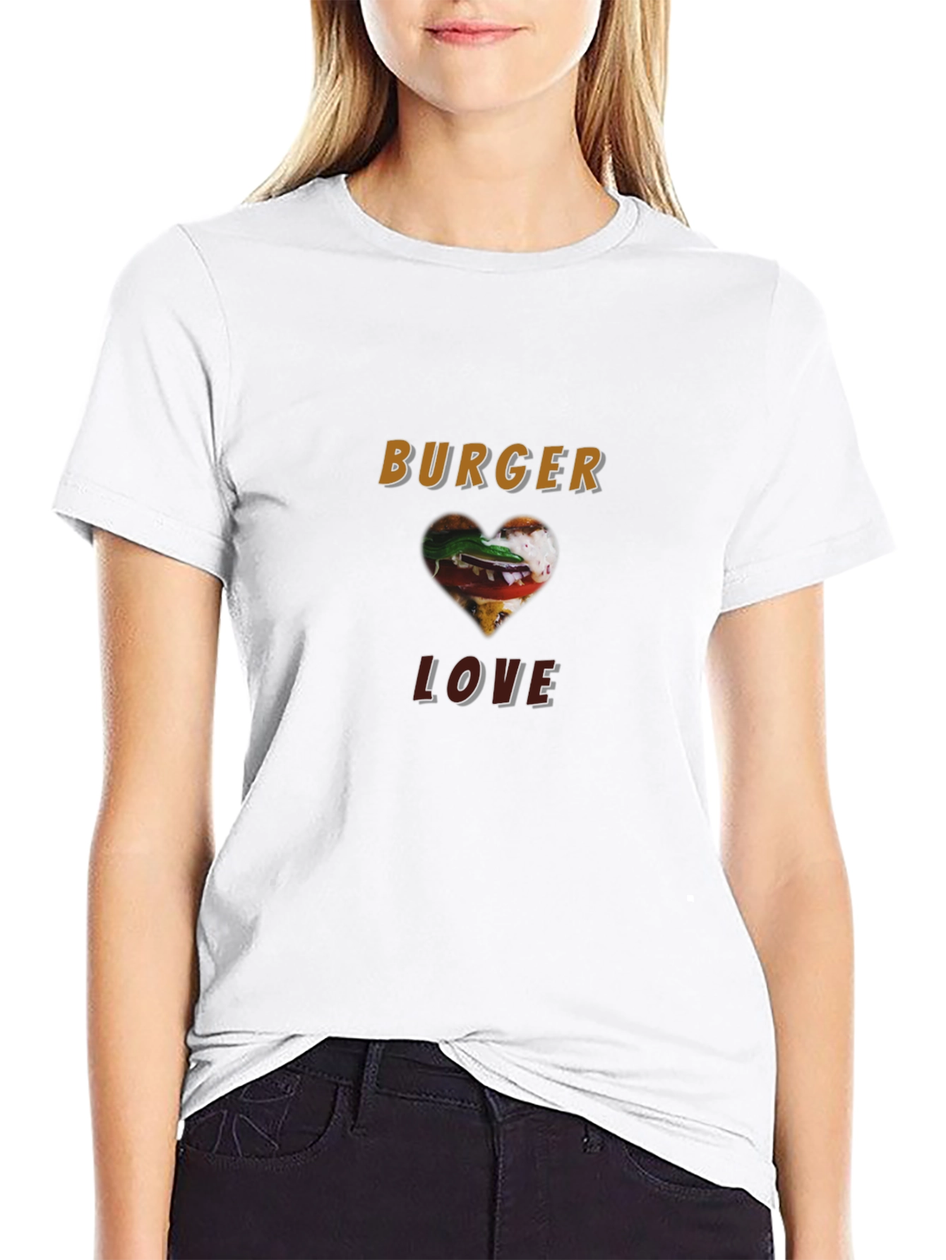 Burger Love Black Graphic Tee