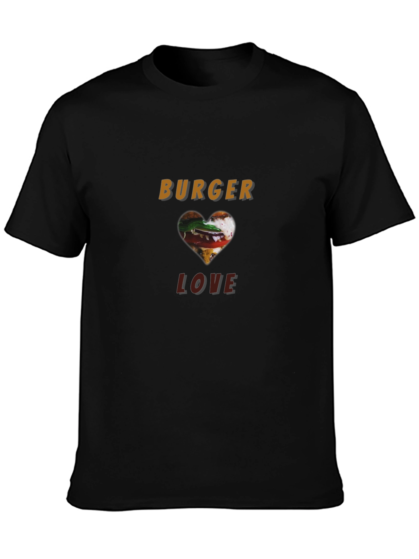 Burger Love Black Graphic Tee