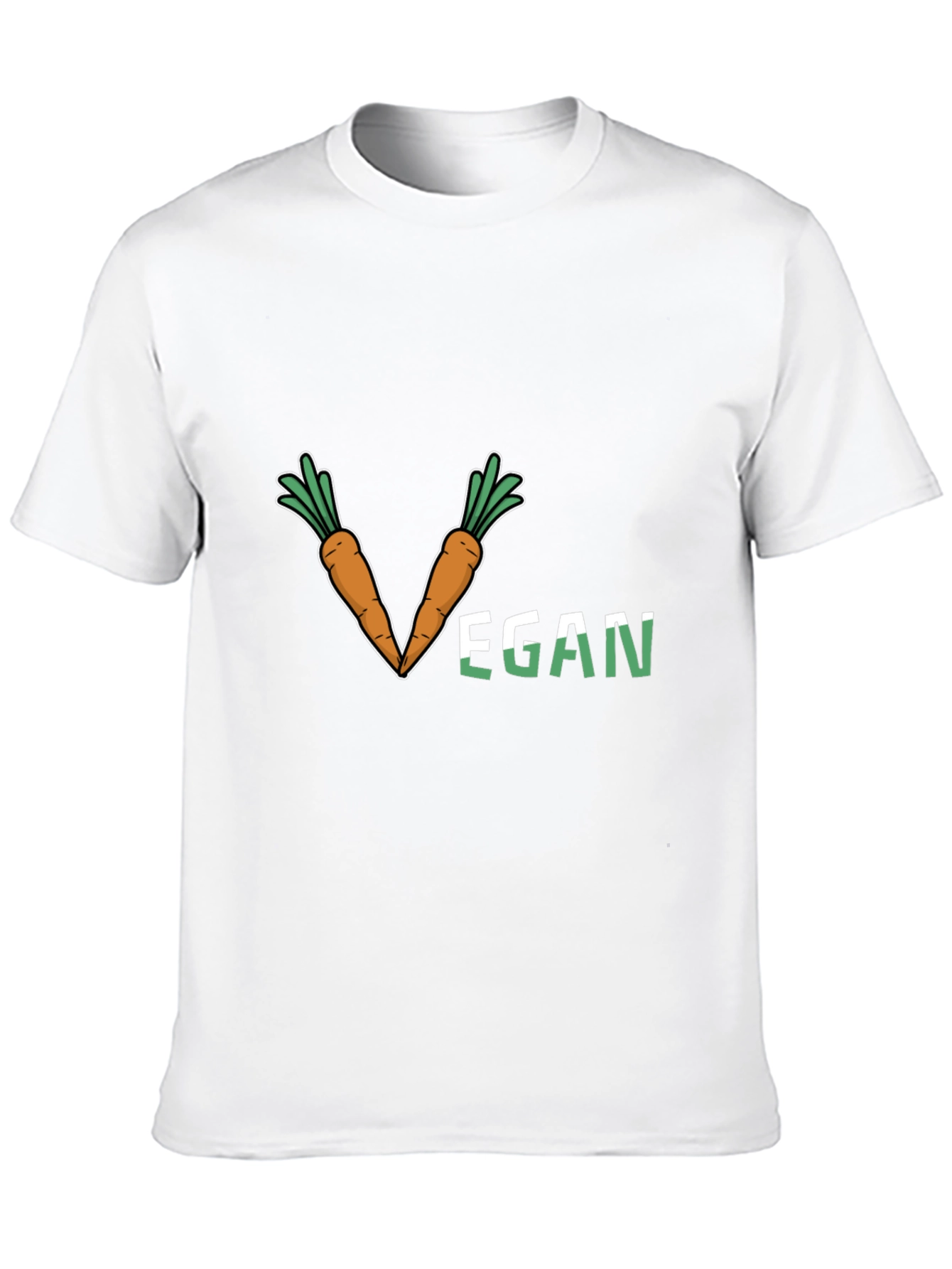 Vegan Carrot V-Neck T-Shirt