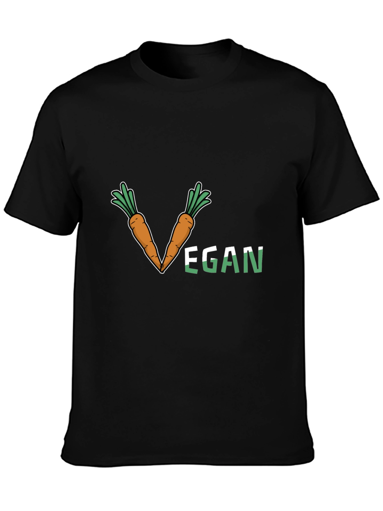 Vegan Carrot V-Neck T-Shirt