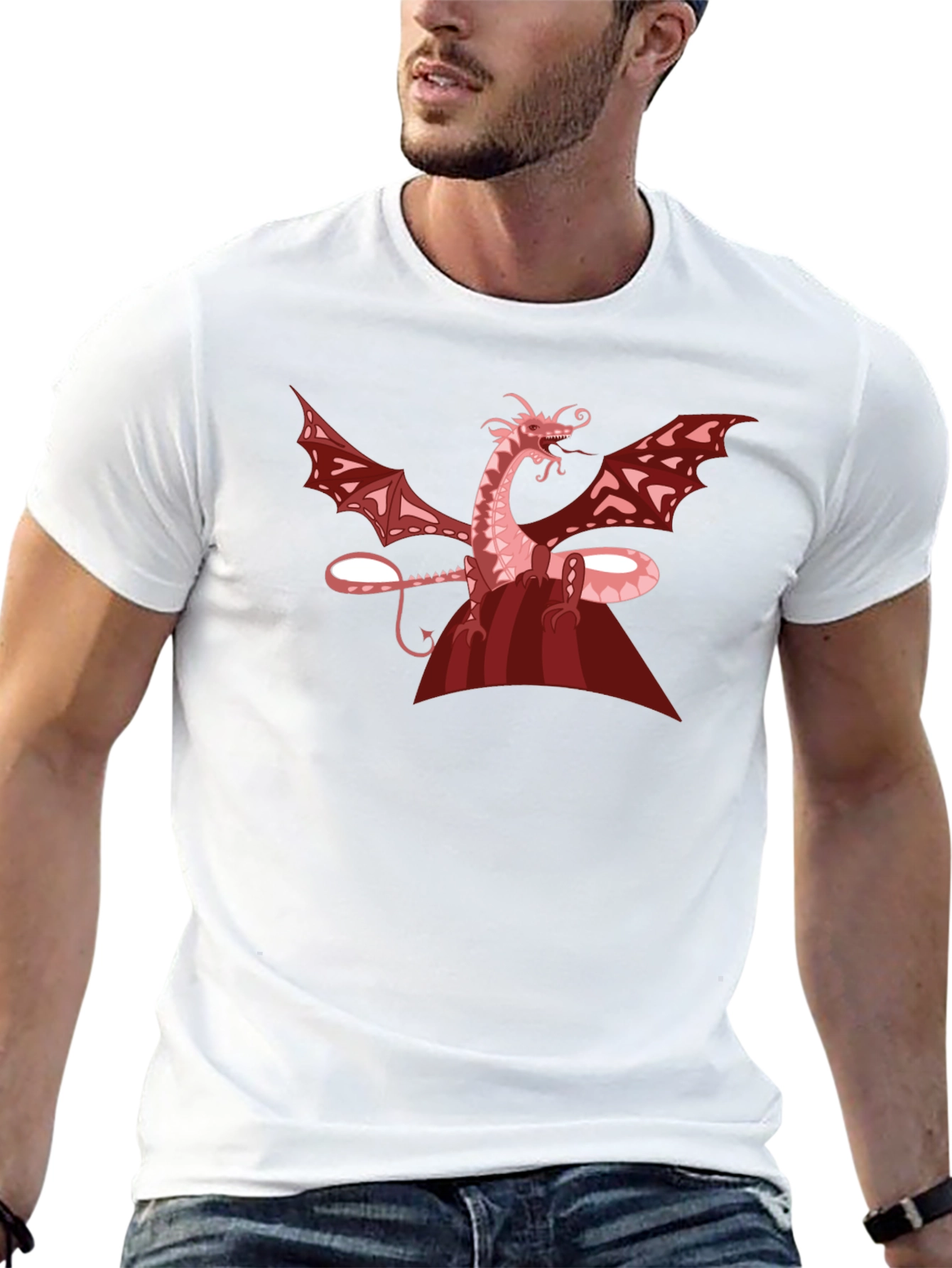 Dragon Graphic Tee - Unique Fantasy Design