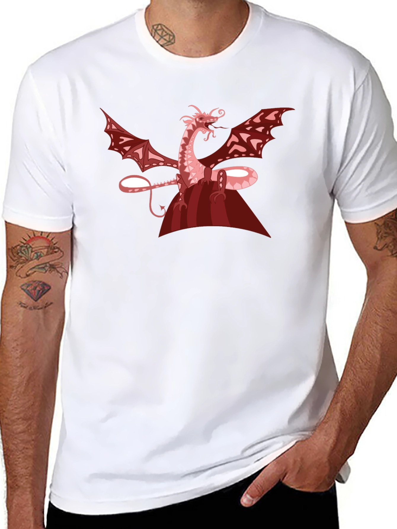 Dragon Graphic Tee - Unique Fantasy Design
