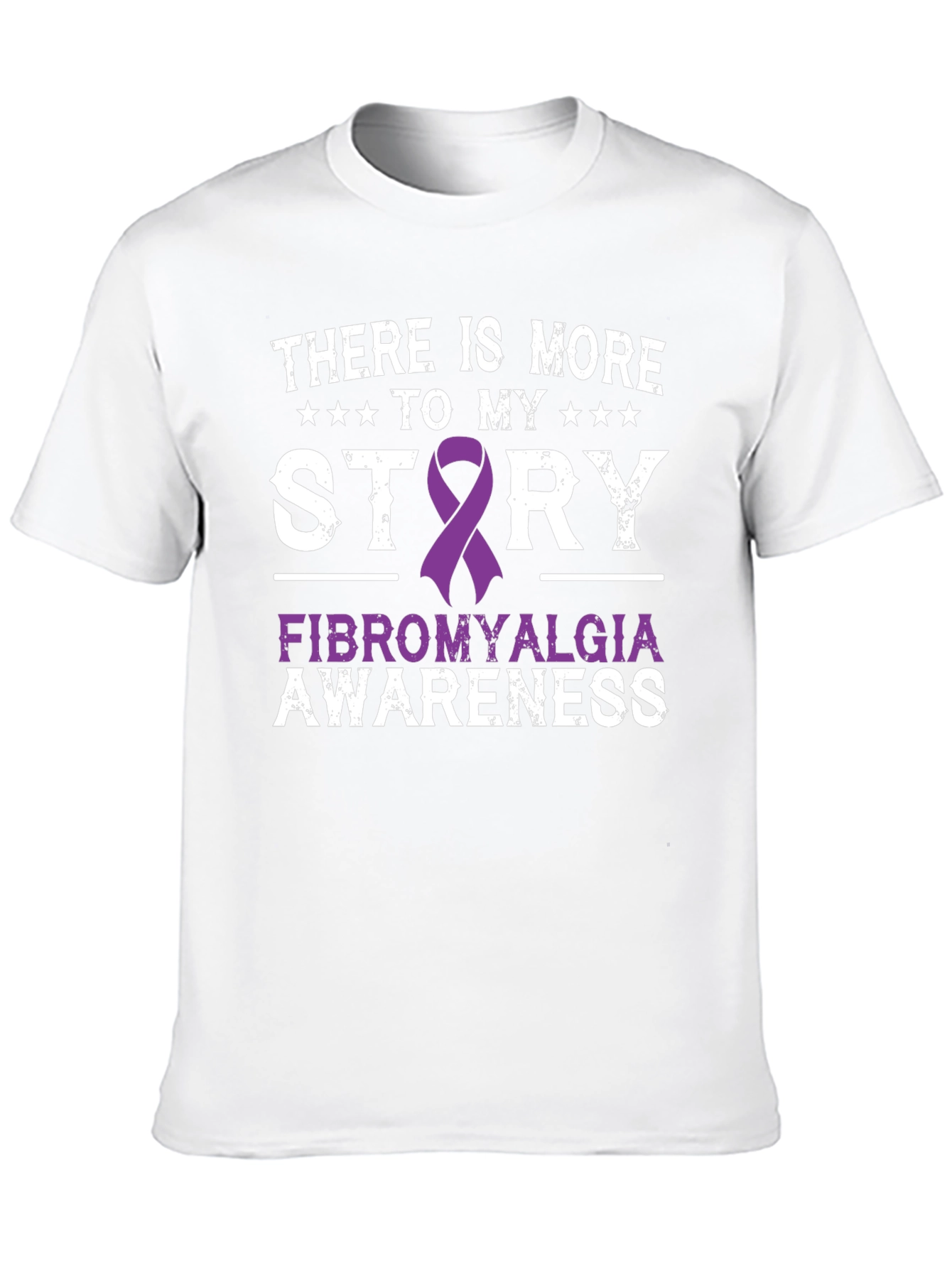 Fibromyalgia Awareness Ribbon Graphic T-Shirt
