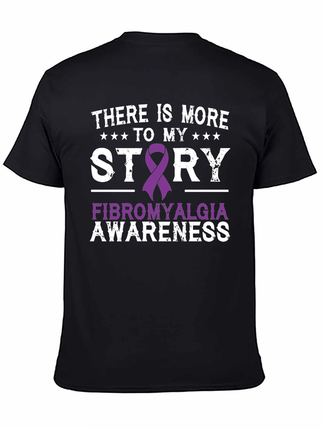 Fibromyalgia Awareness Ribbon Graphic T-Shirt