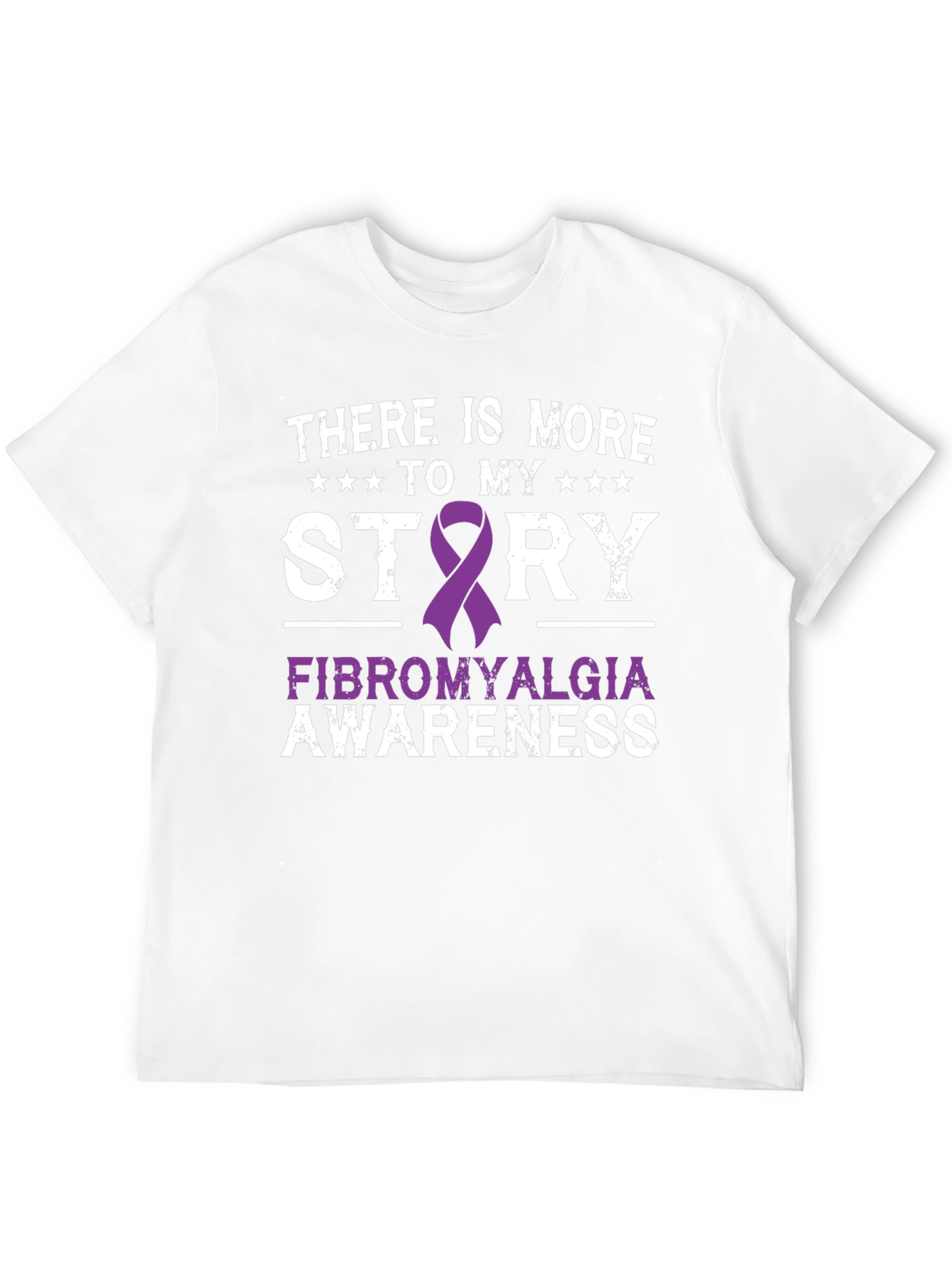 Fibromyalgia Awareness Ribbon Graphic T-Shirt