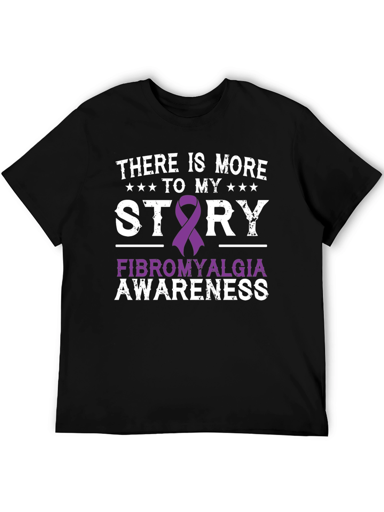 Fibromyalgia Awareness Ribbon Graphic T-Shirt