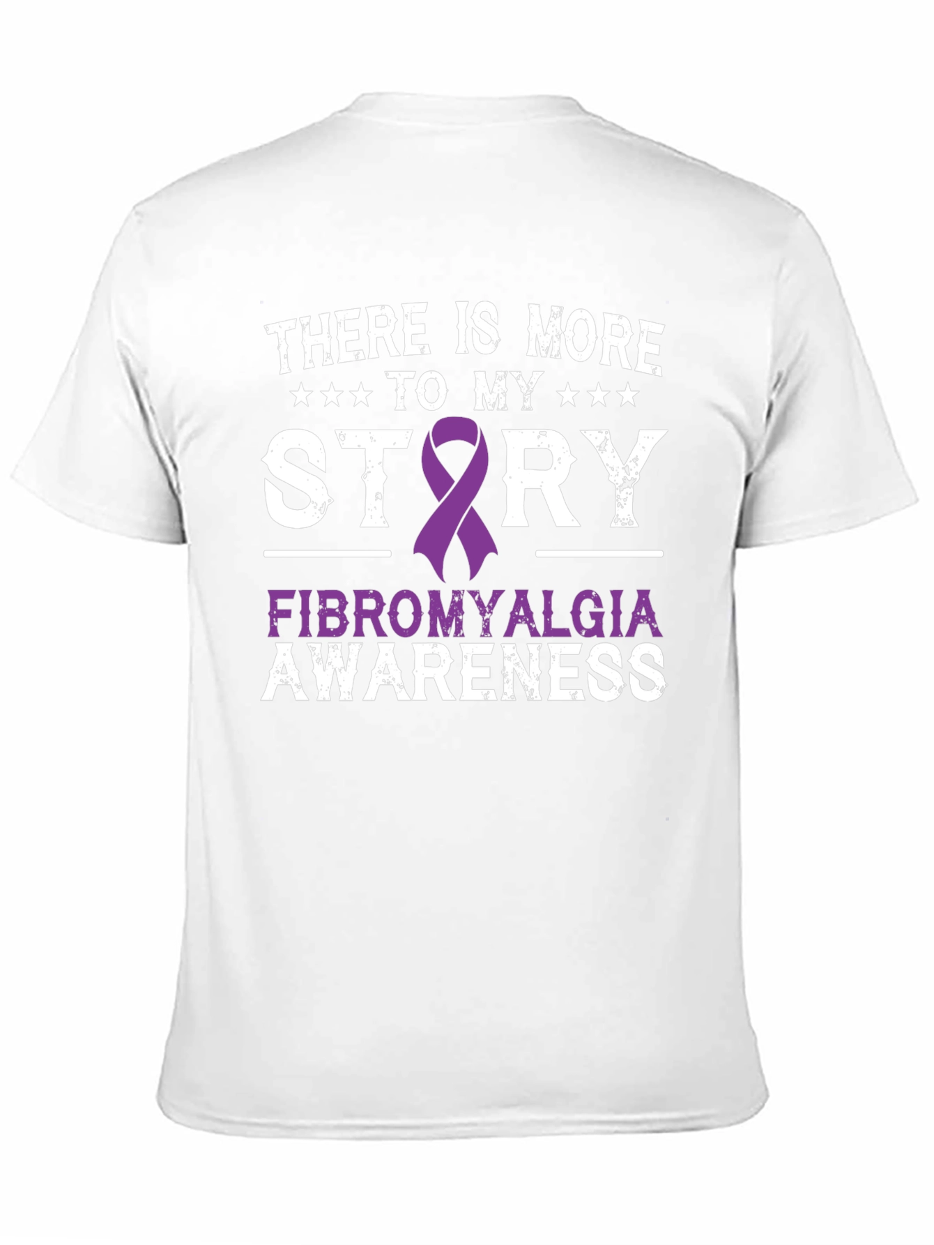 Fibromyalgia Awareness Ribbon Graphic T-Shirt