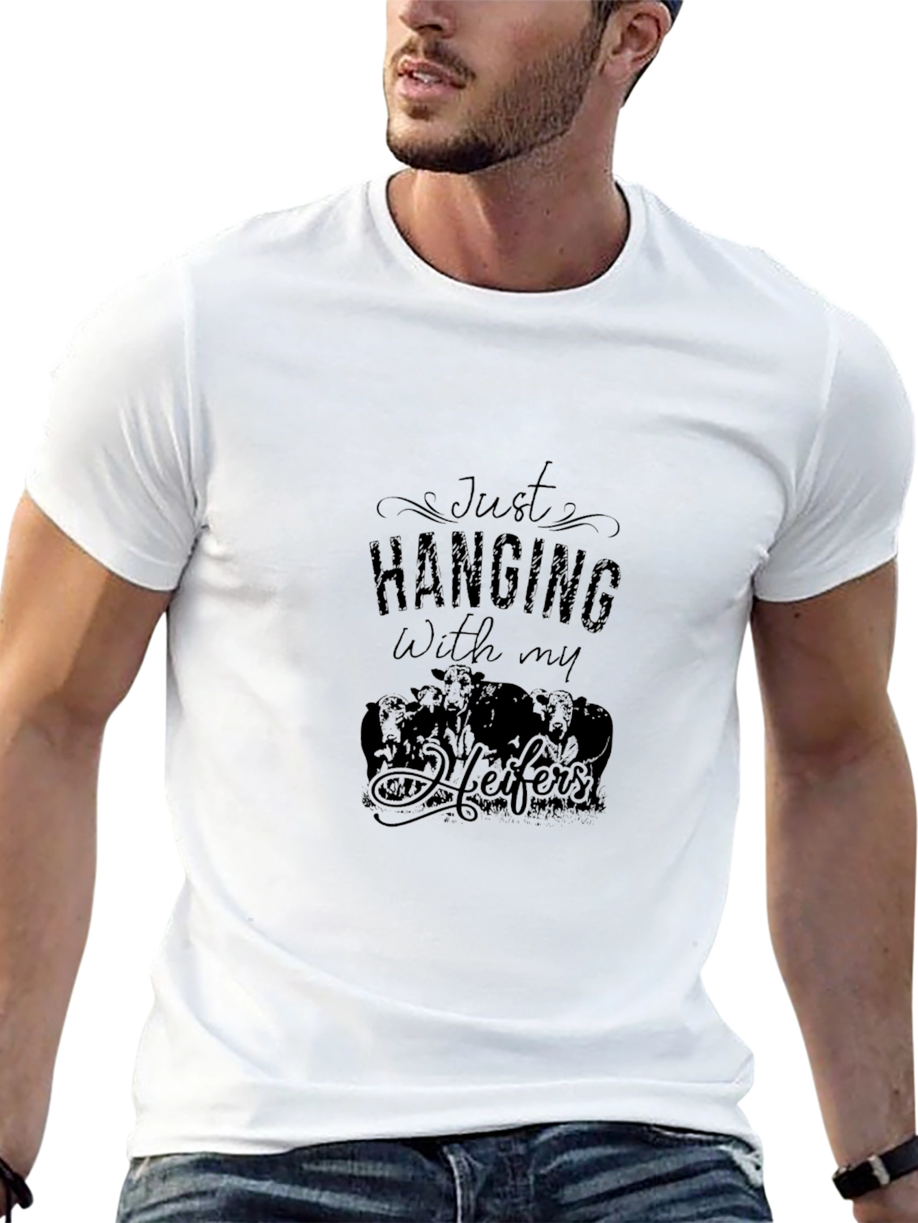 Just Hanging With My Heifers Graphic Tee
