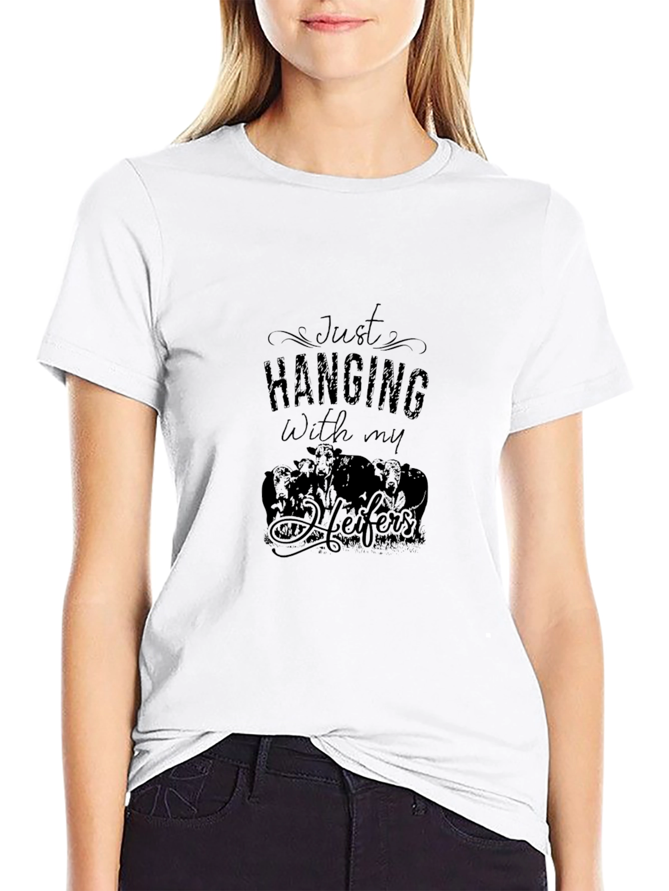Just Hanging With My Heifers Graphic Tee