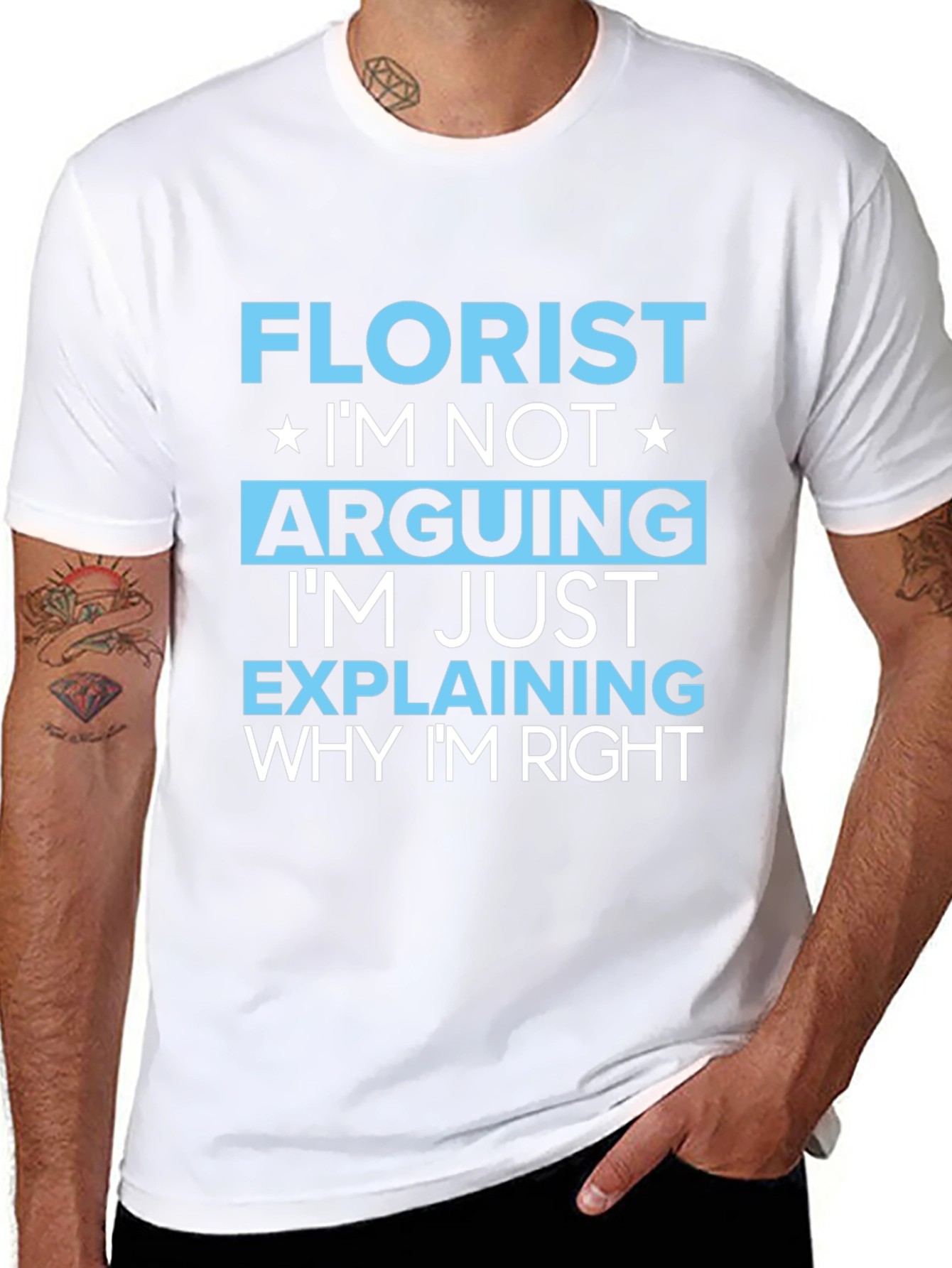 Florist Funny Arguing T-Shirt