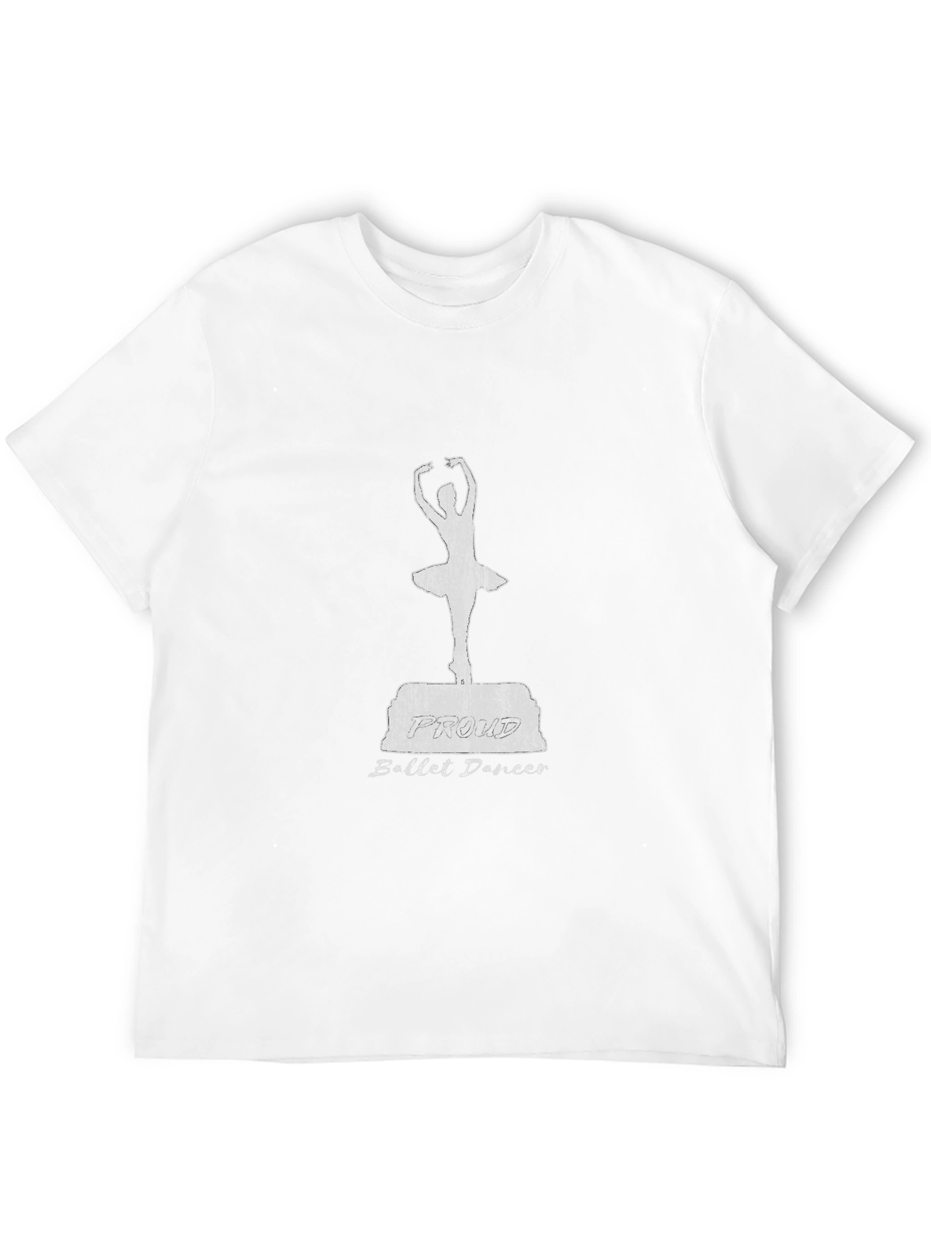 Ballet Dancer Graphic Tee - Distressed Style