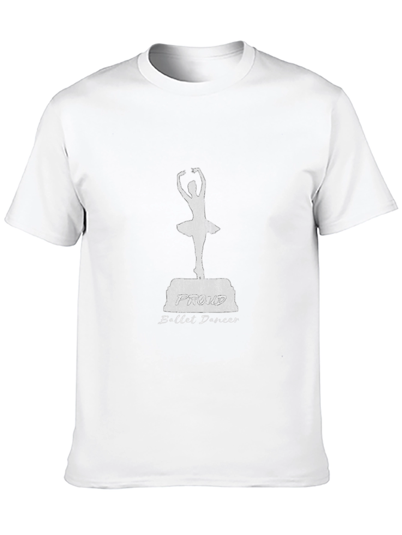 Ballet Dancer Graphic Tee - Distressed Style