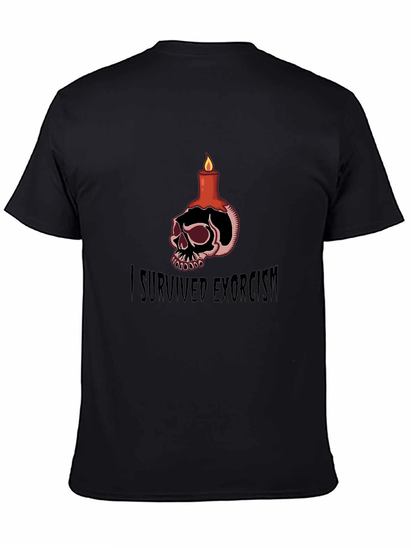 I Survived Exorcism Skull Candle T-Shirt