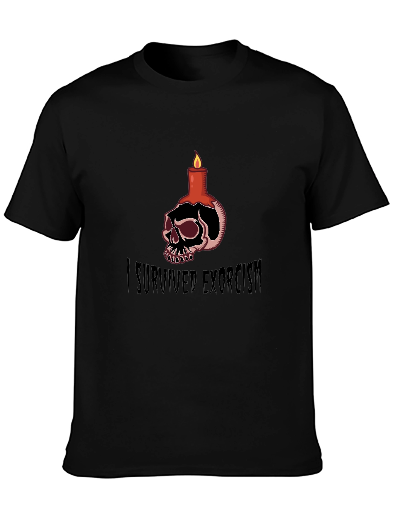 I Survived Exorcism Skull Candle T-Shirt