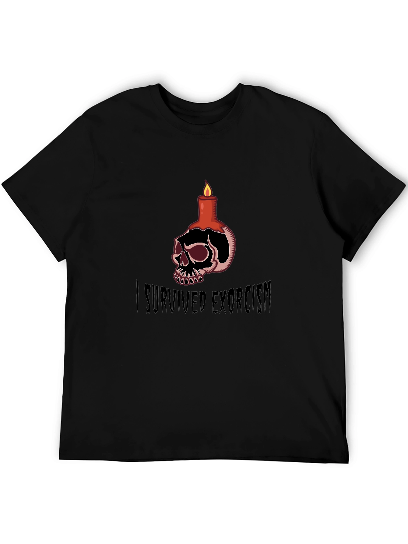 I Survived Exorcism Skull Candle T-Shirt