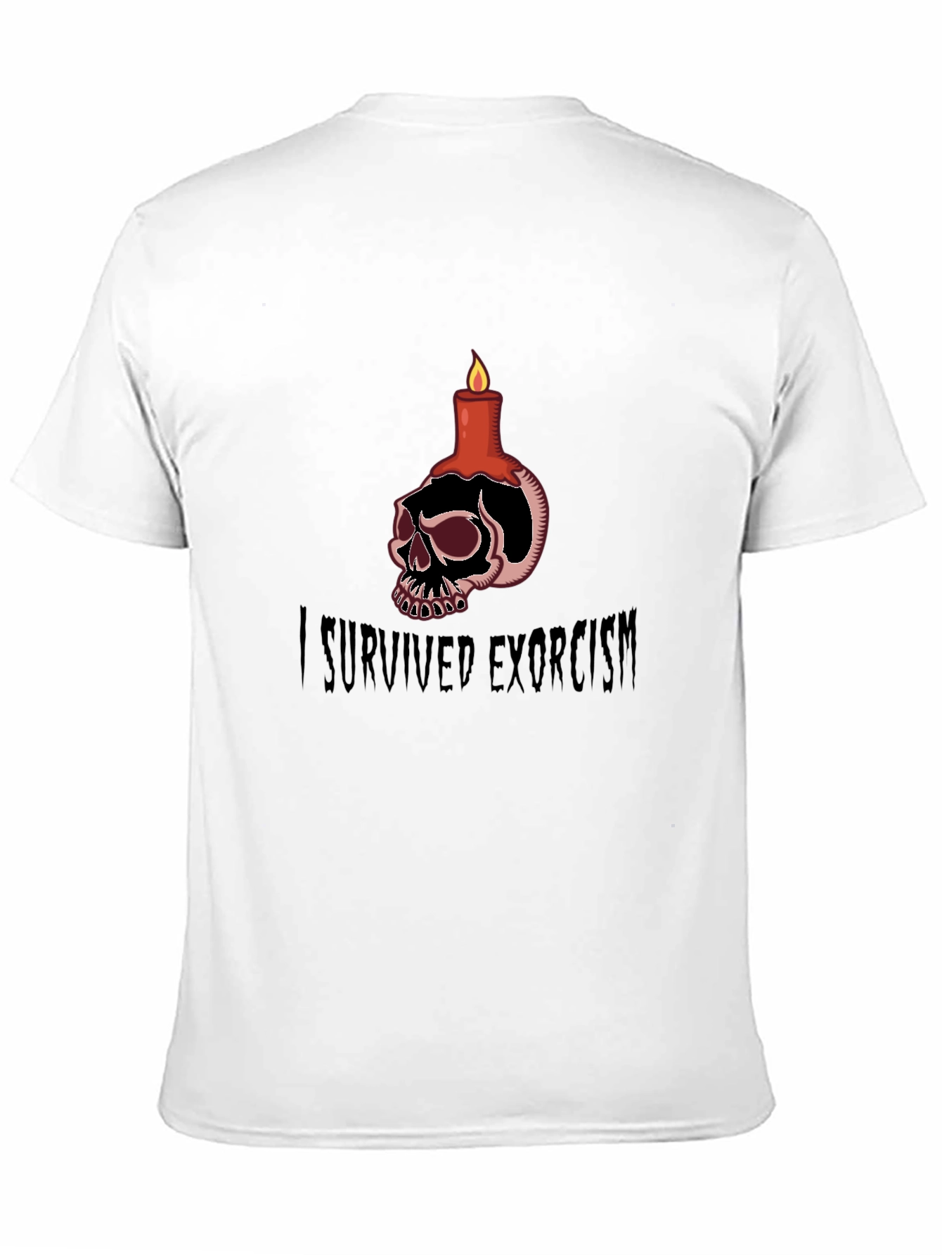 I Survived Exorcism Skull Candle T-Shirt