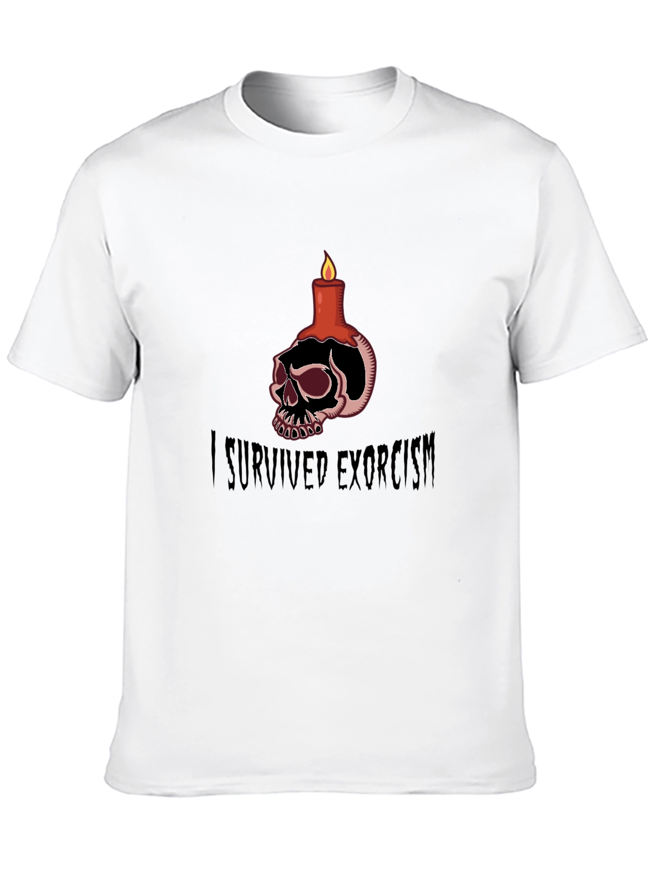 I Survived Exorcism Skull Candle T-Shirt