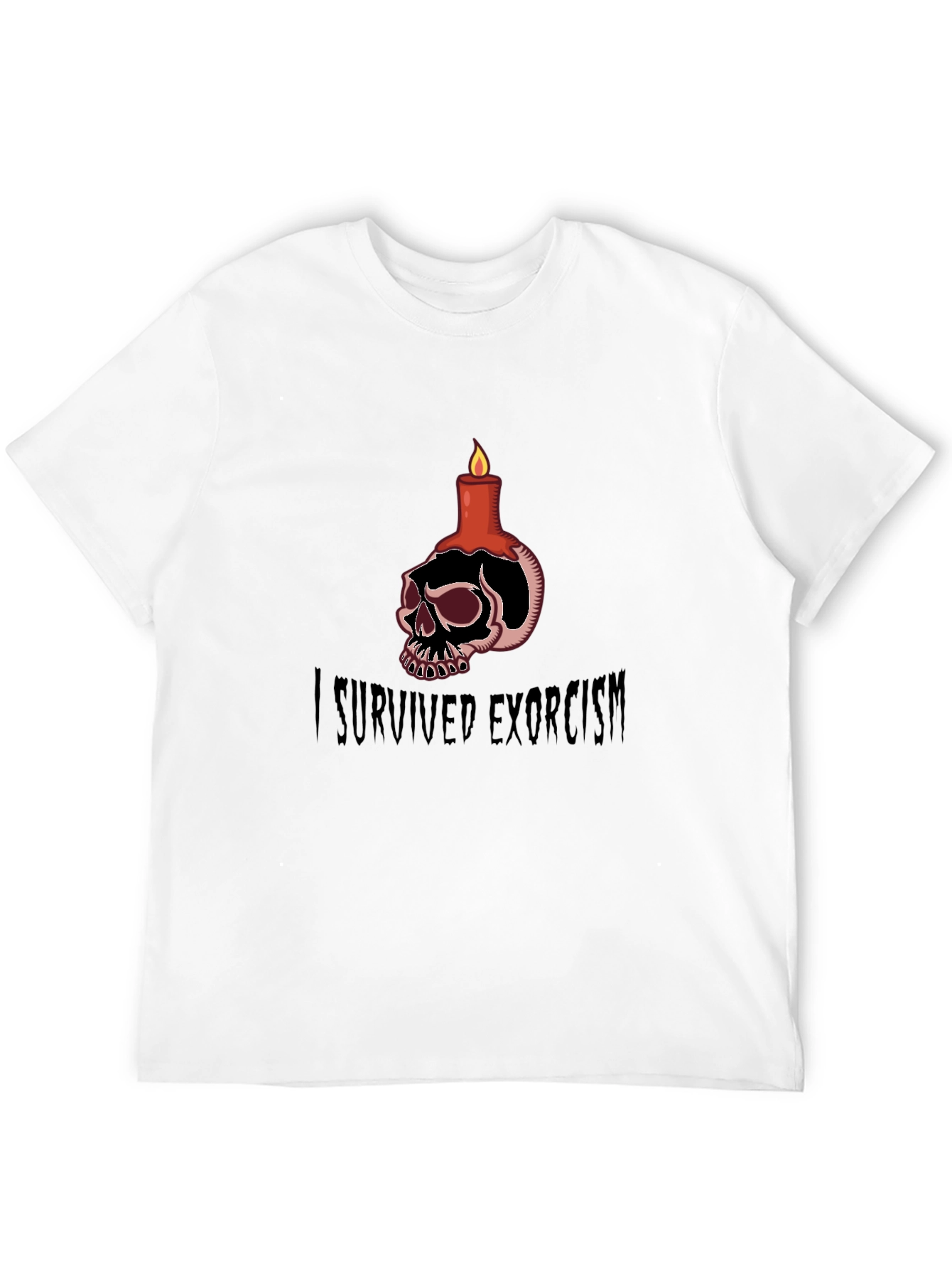 I Survived Exorcism Skull Candle T-Shirt