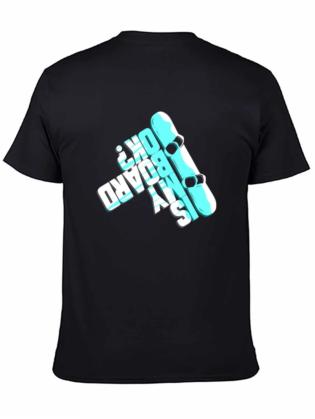 Cool Skateboard Graphic Tee - Is My Board OK?