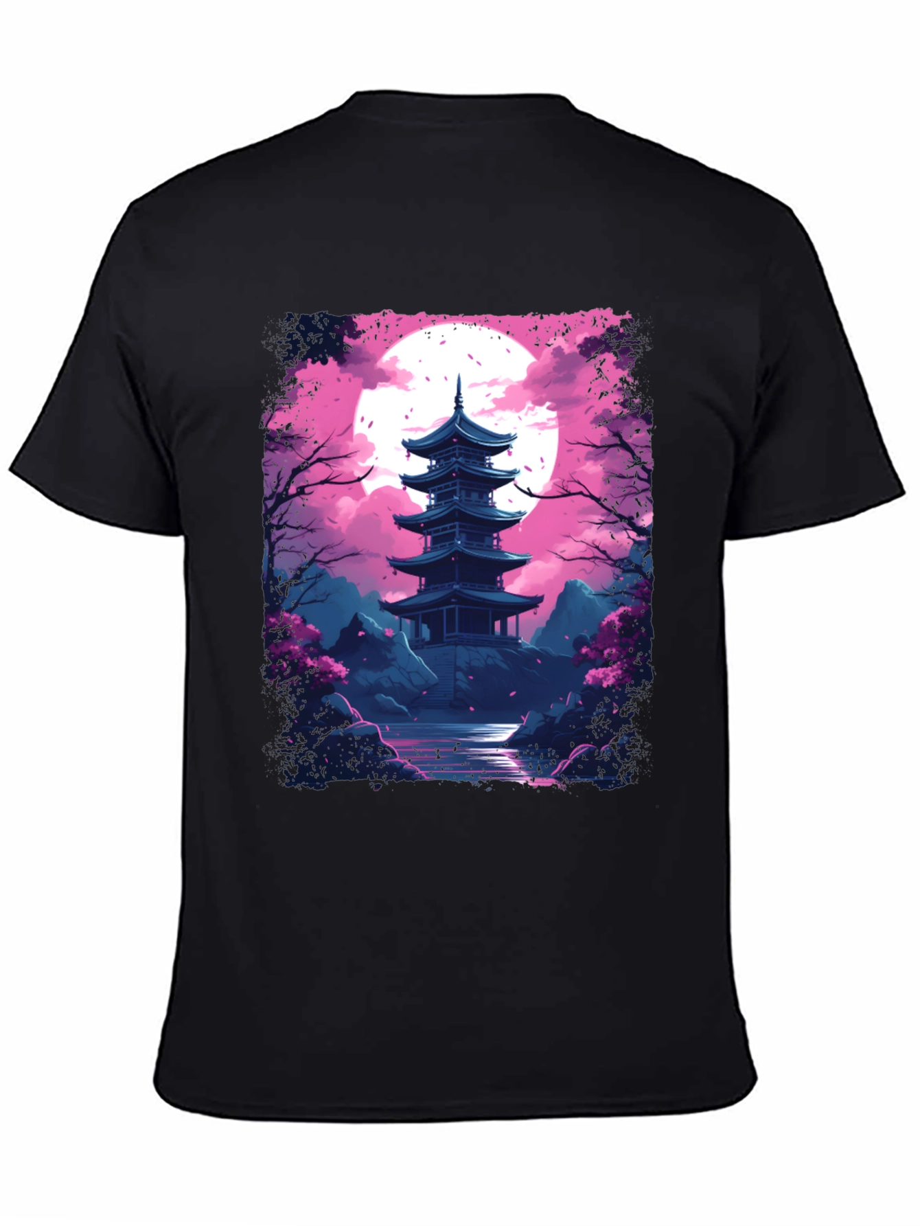 Japanese Pagoda T-Shirt - Artistic Graphic Tee