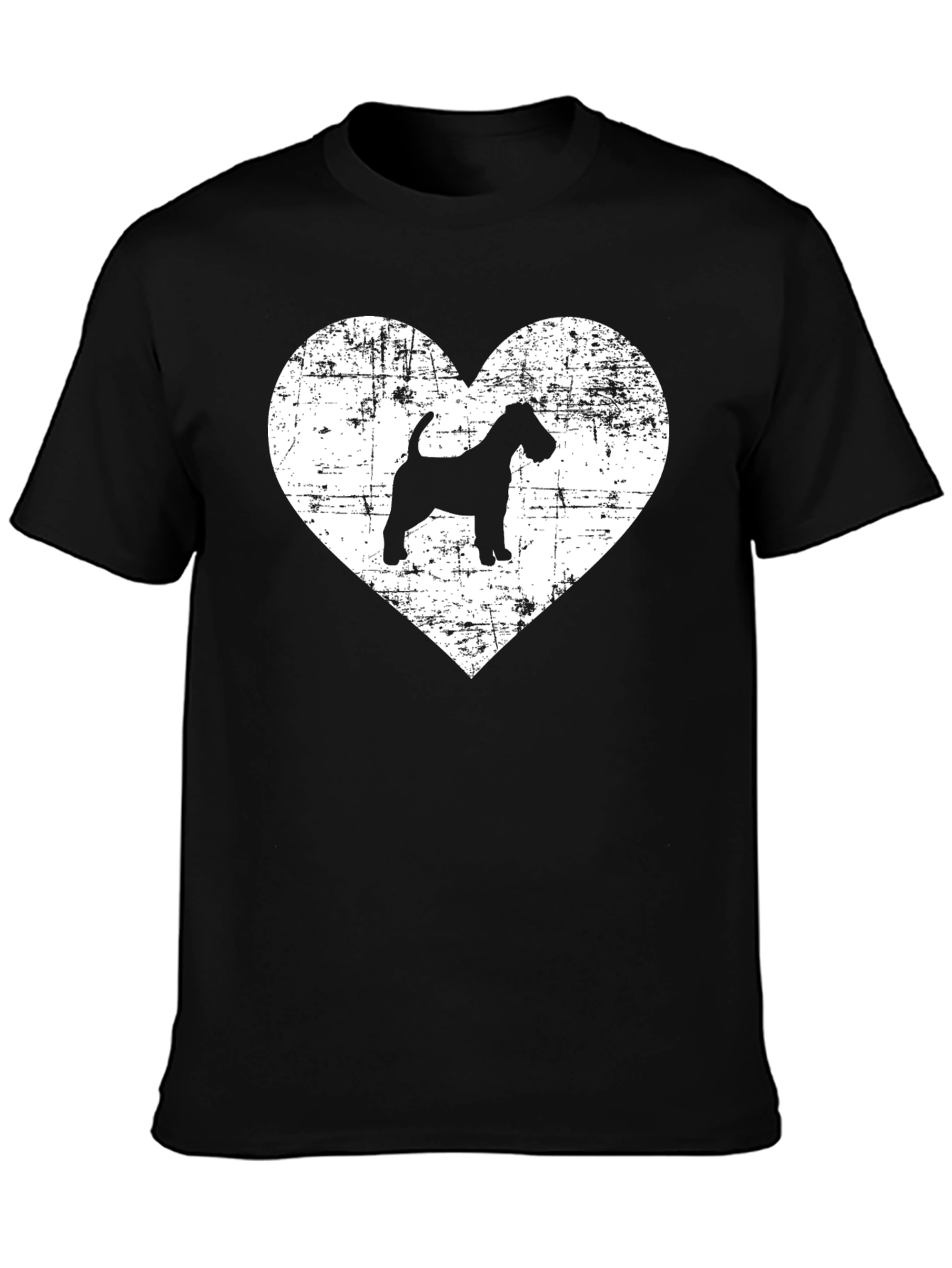 Dog Breed Heart Graphic Tee - Black