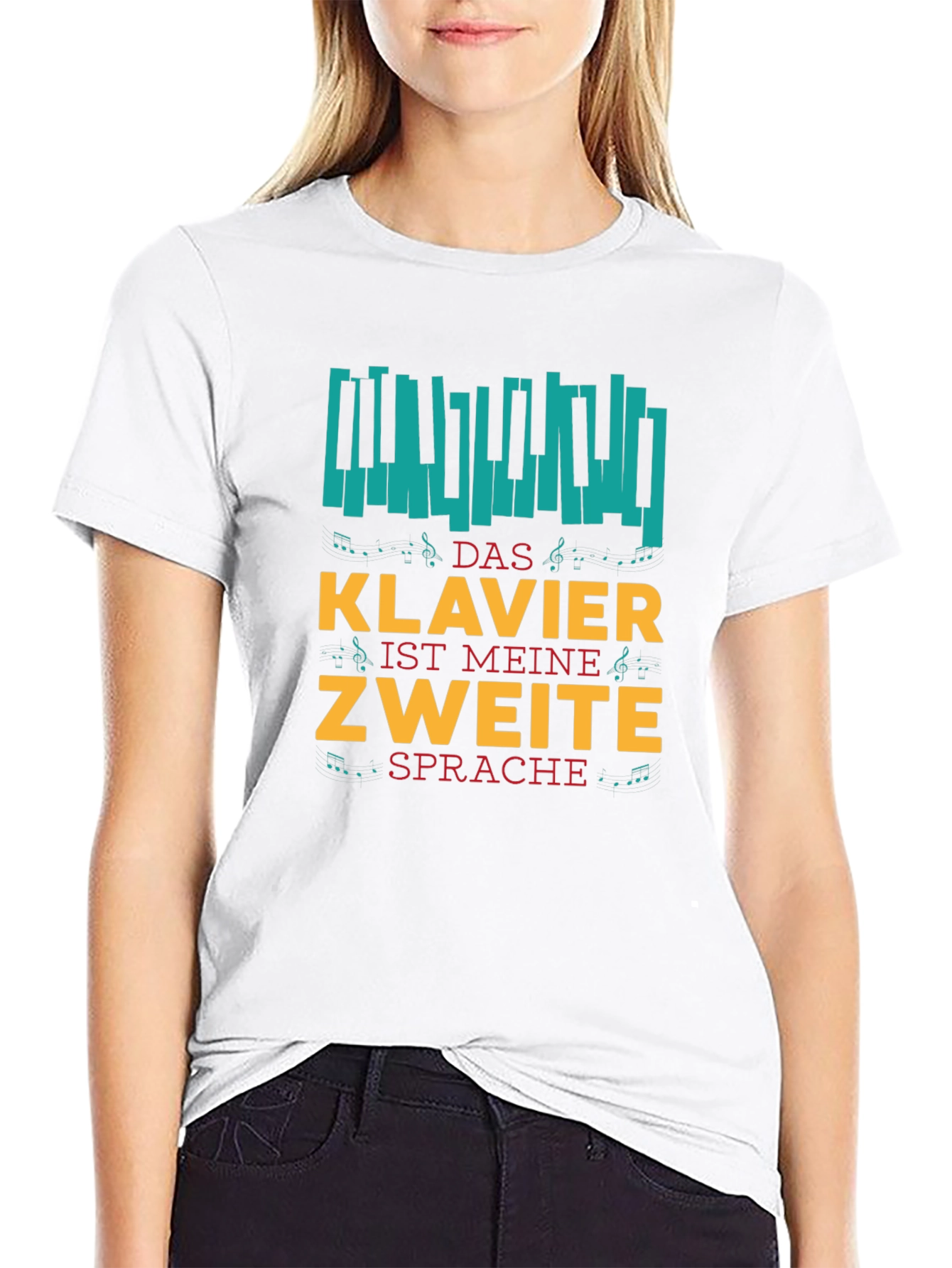 Klavier Ist Meine Zweite Sprache Graphic Tee
