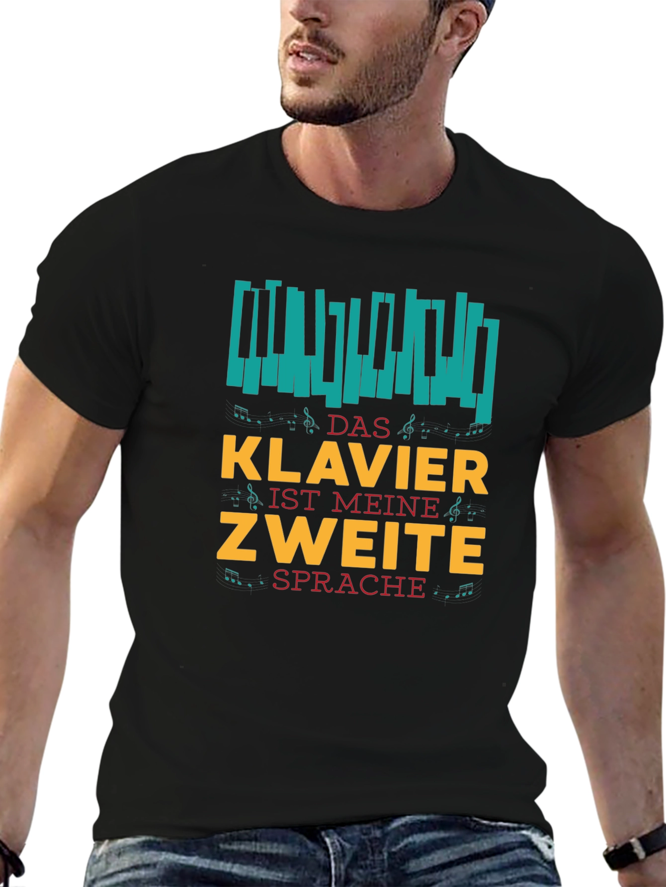 Klavier Ist Meine Zweite Sprache Graphic Tee