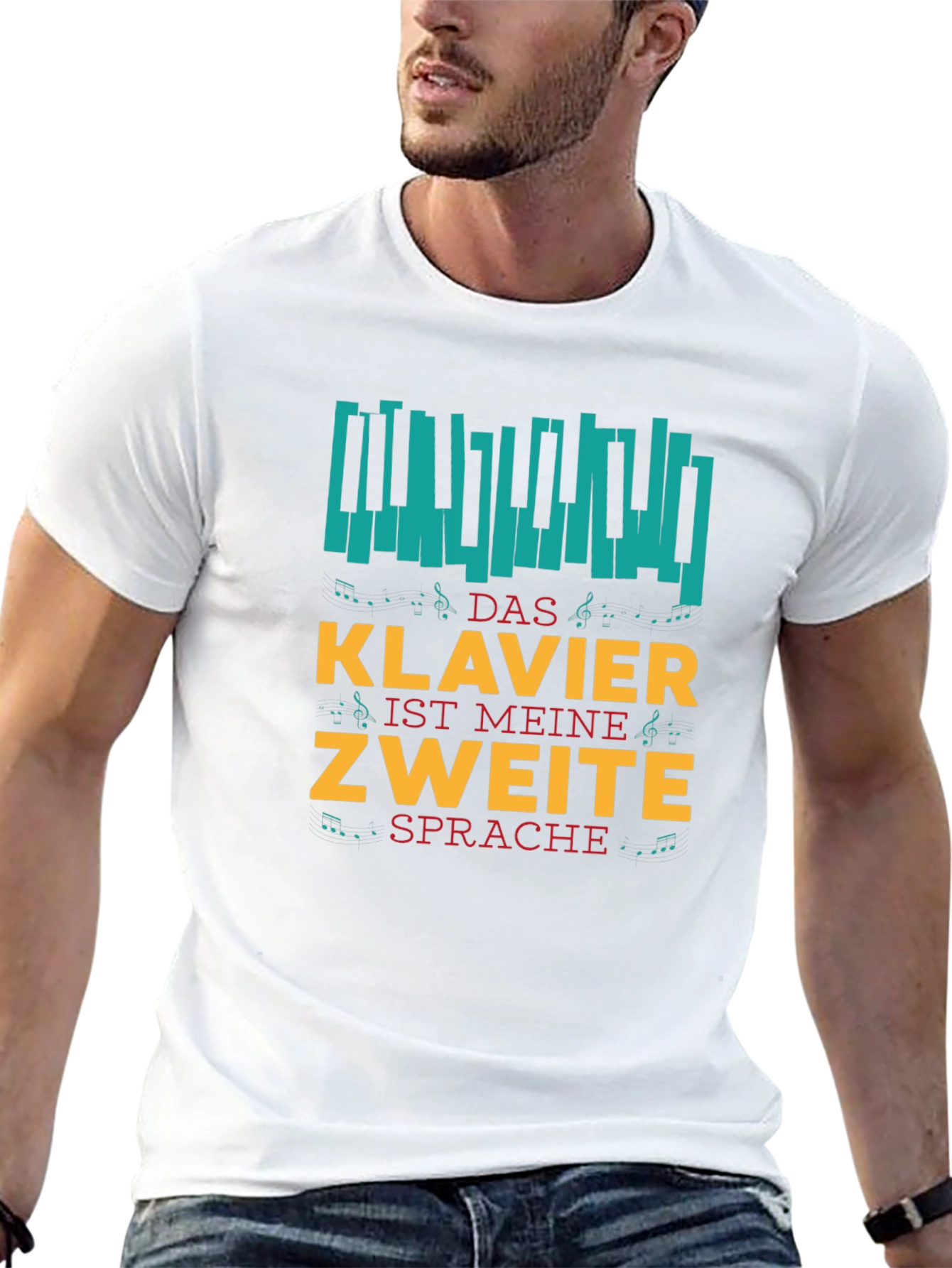 Klavier Ist Meine Zweite Sprache Graphic Tee