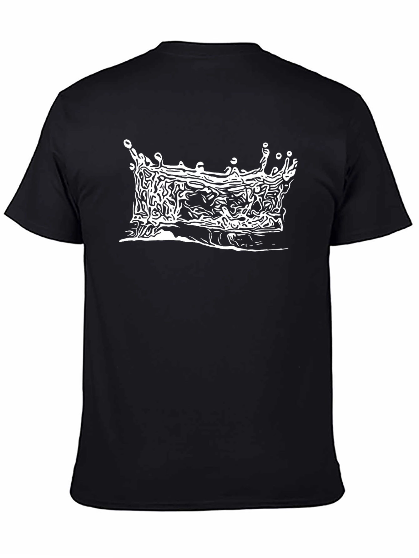 Crown Graphic Tee - Black Stylish Design