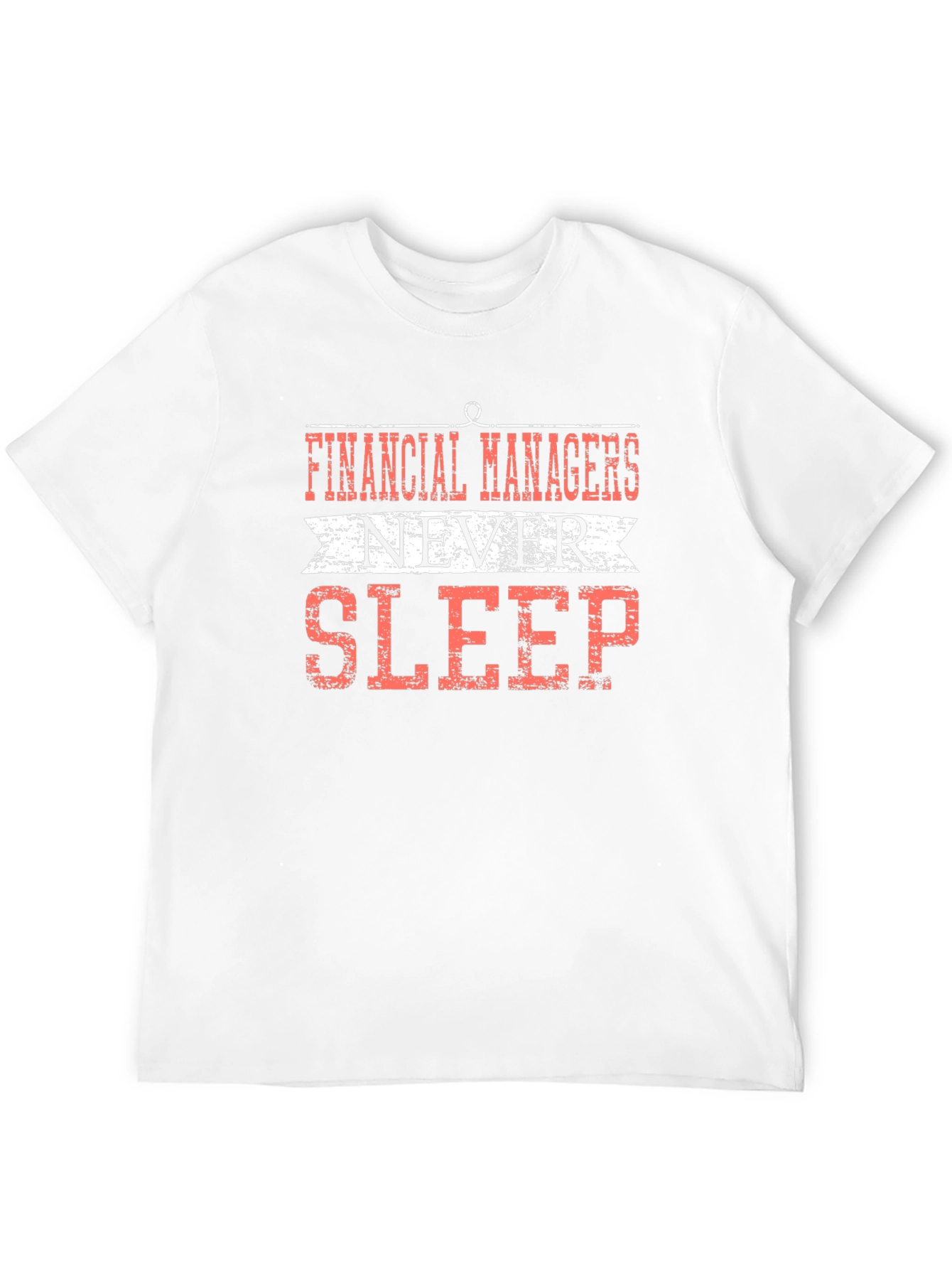 Financial Managers Never Sleep T-Shirt - Black